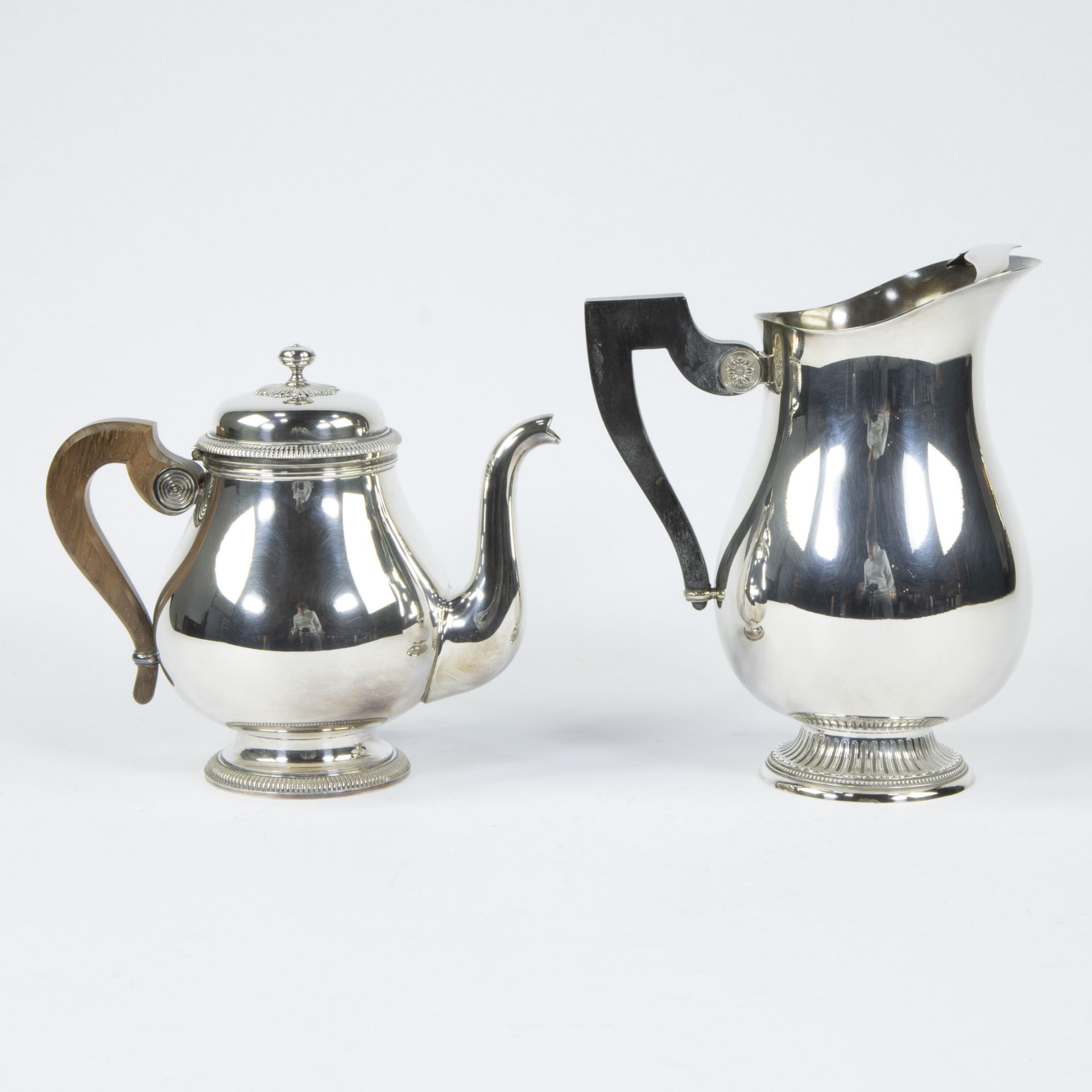 Silver-plated coffee and tea pot, Christofle France, marked - Bild 3 aus 6