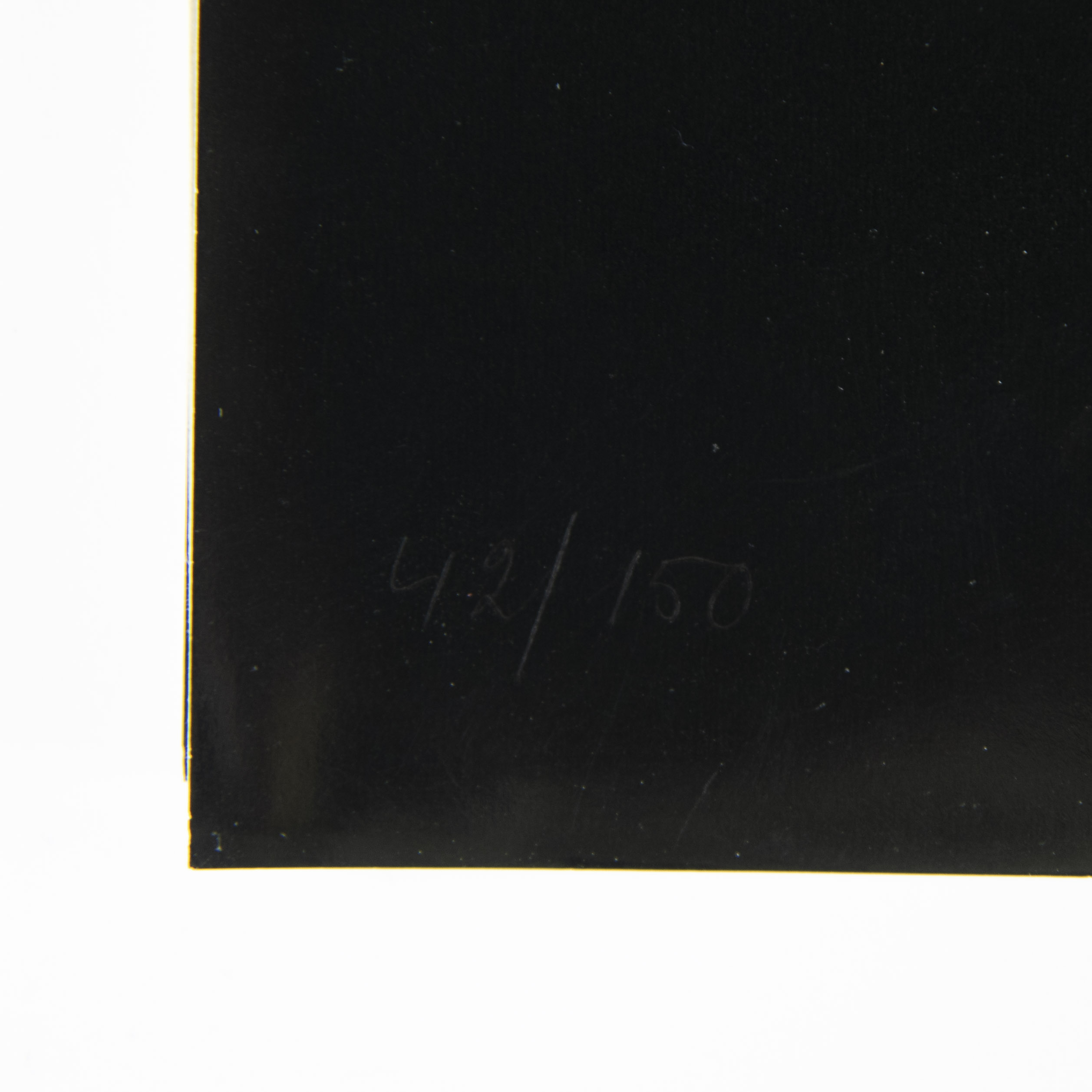 Paul VAN HOEYDONCK (1925), folder Black Boxes, 5 silkscreens including 3 with collage on black Chrom - Bild 4 aus 9
