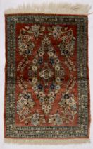 Oriental silk rug