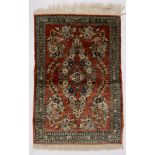 Oriental silk rug