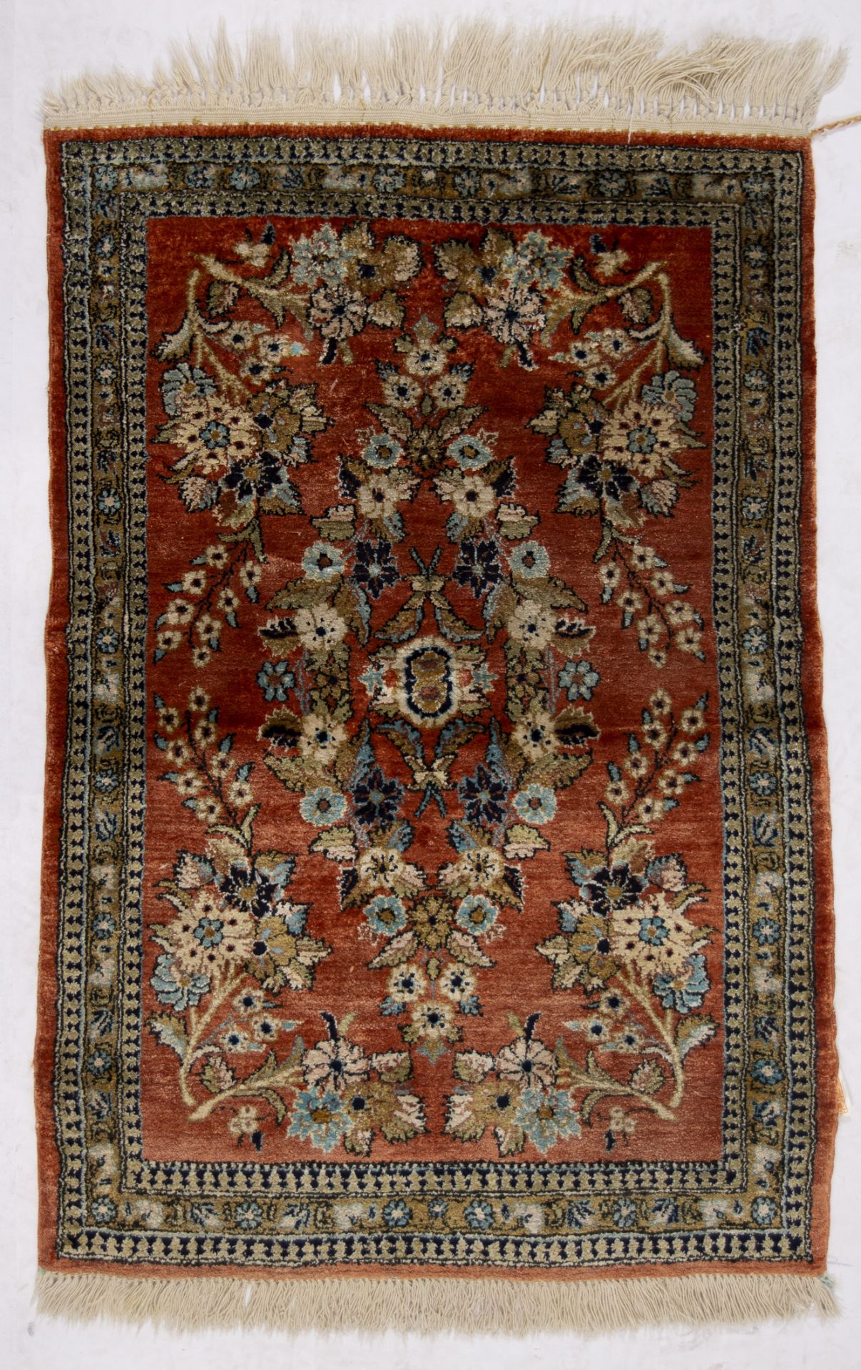 Oriental silk rug