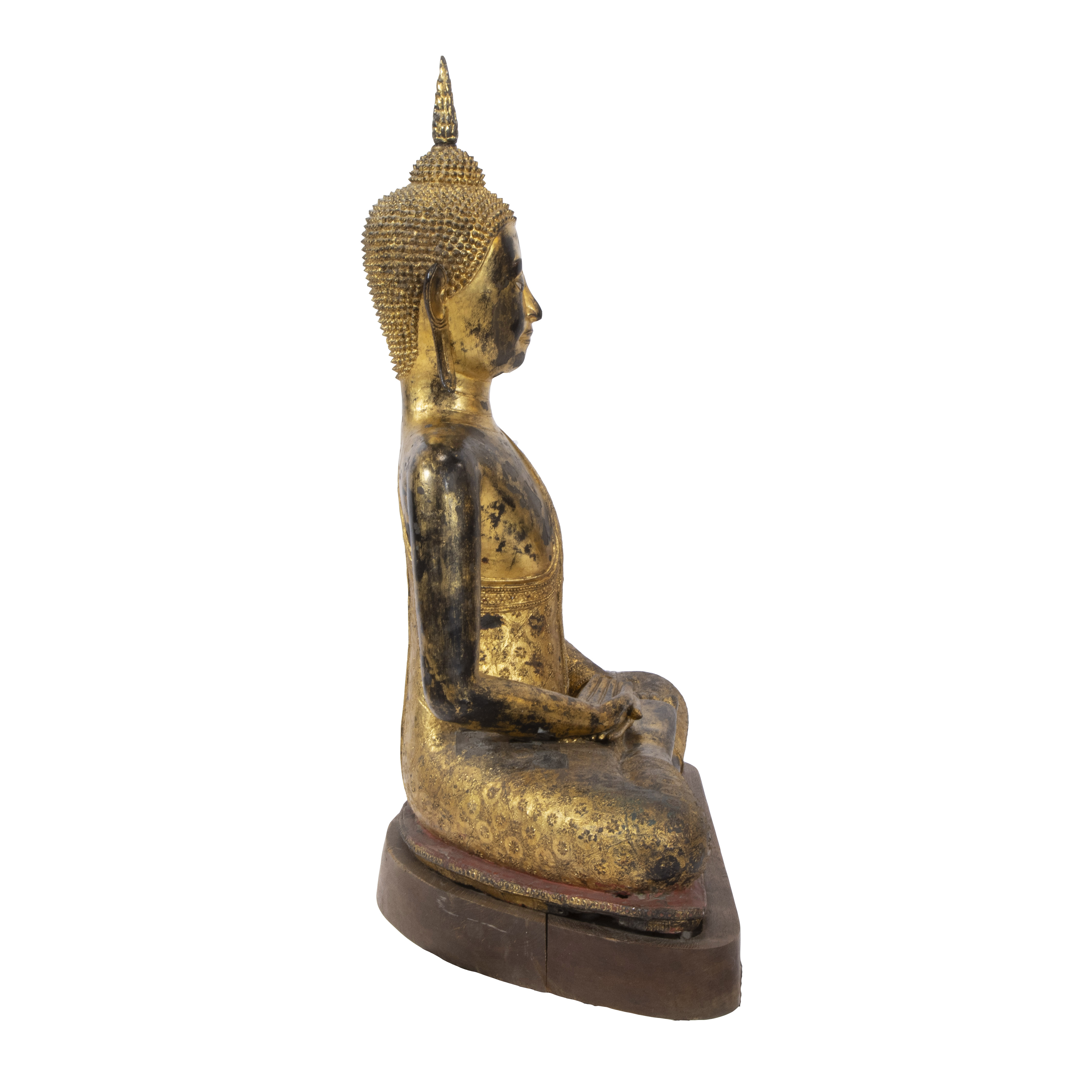 Rattanakosin gilded bronze Buddha, Thailand - Image 3 of 3