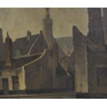 Piet LIPPENS (1890-1981), oil on canvas, Ghent city view, signed