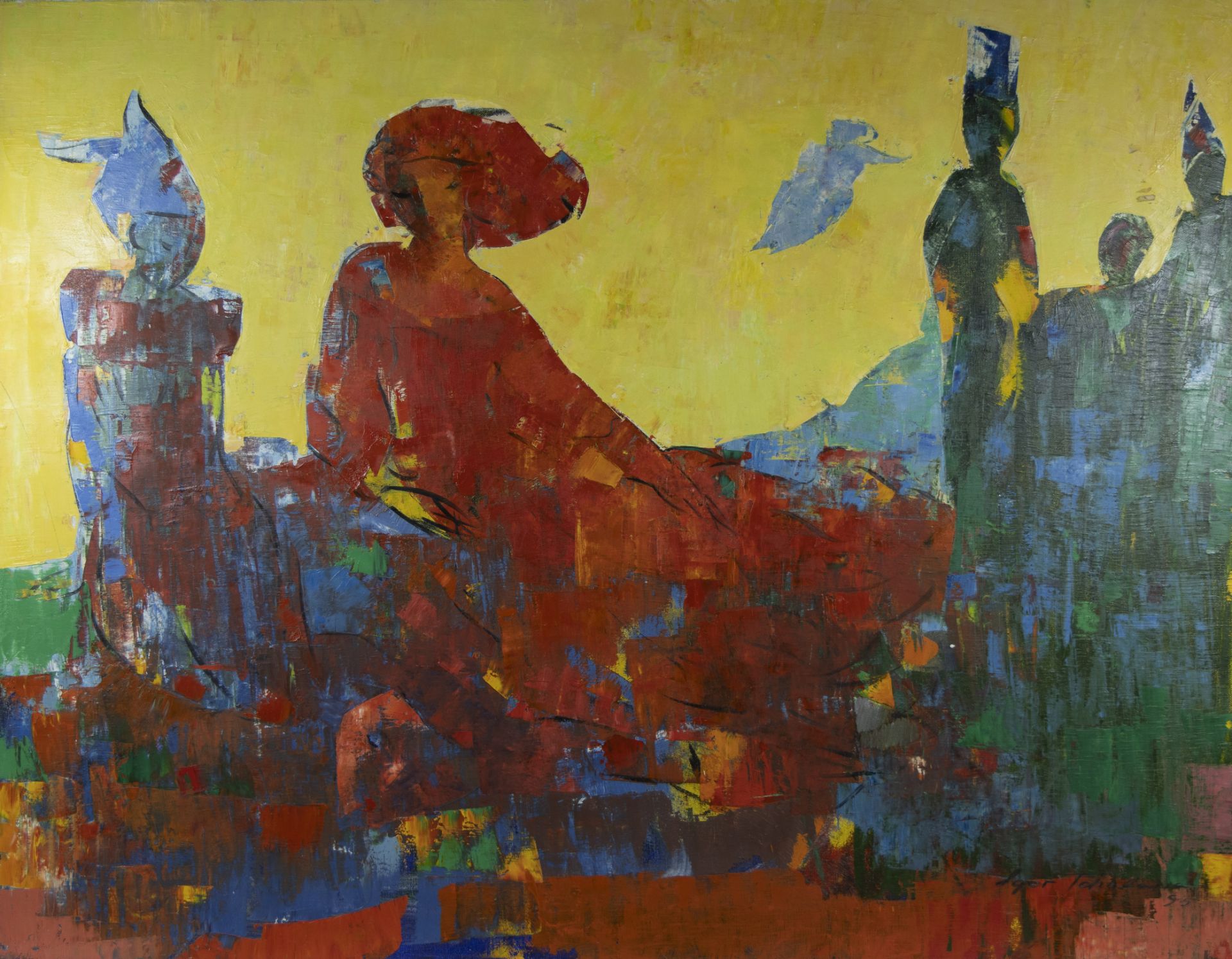 Igor TCHOLARIA (1959), oil on canvas, Untitled, signed and dated '95