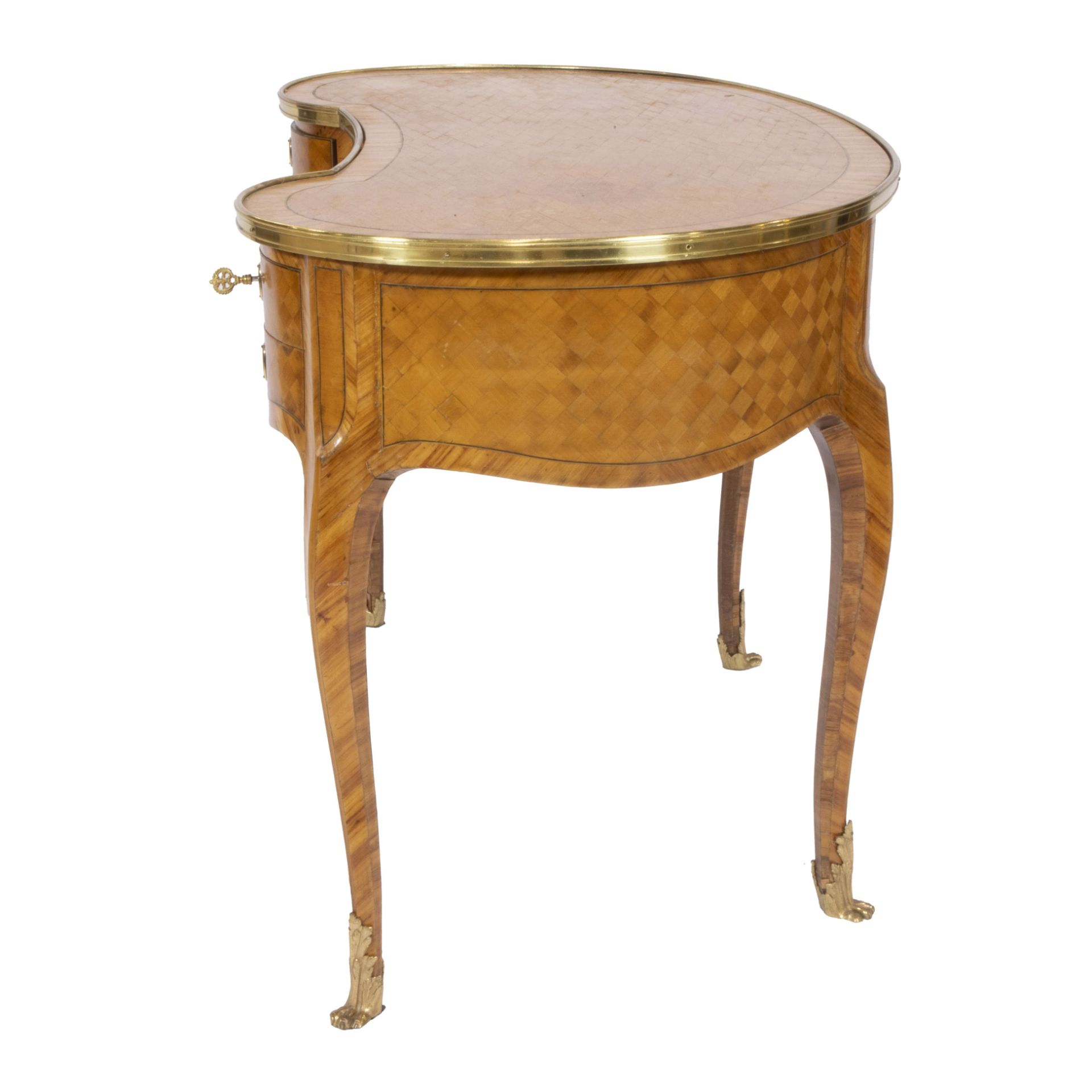 French Louis XVI style kidney-form writing desk - Bild 2 aus 4