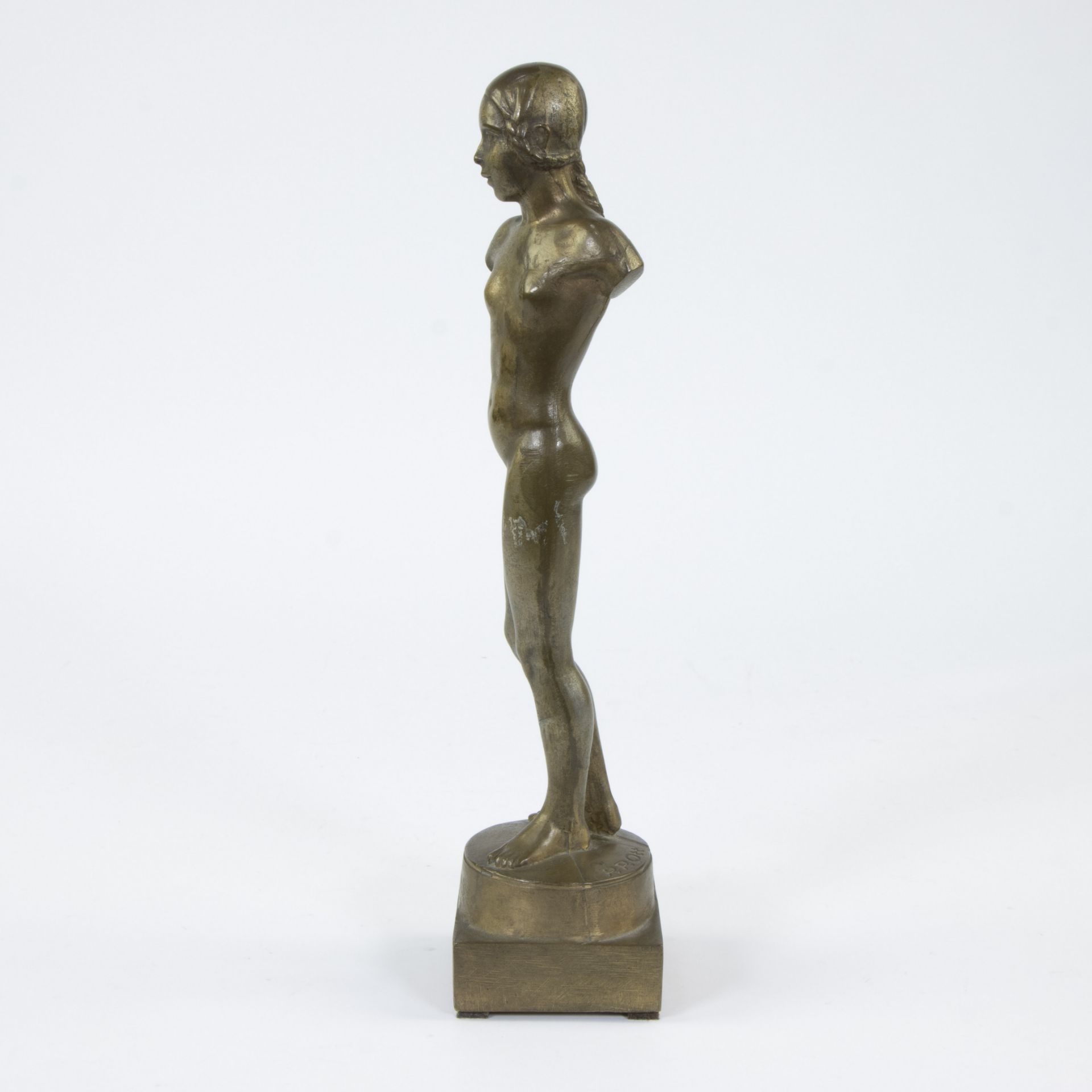 Peter Paul OTT (1895-1952), bronze sculpture of a nude girl, signed - Image 2 of 5