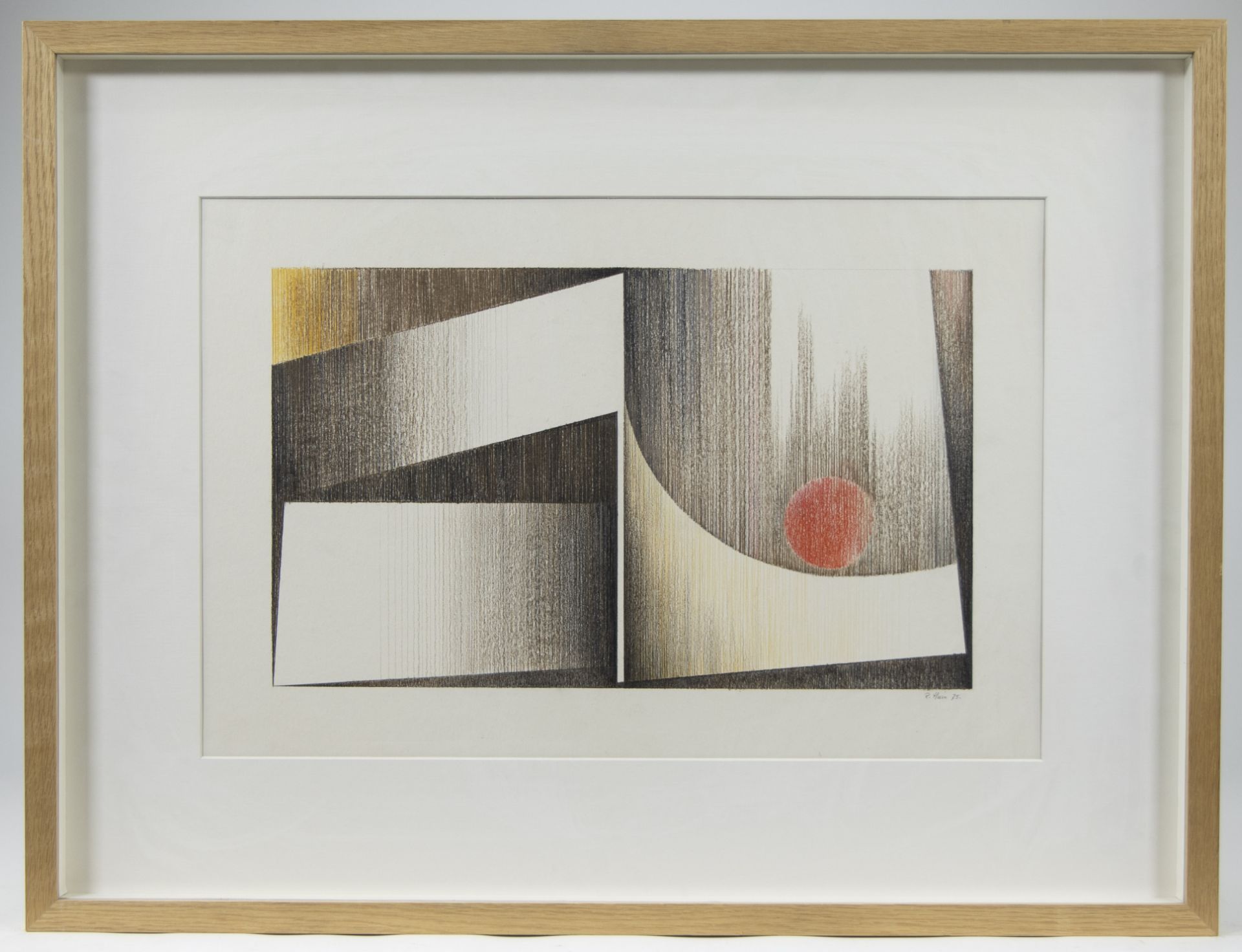 René HUIN (1933-2019), colour drawing Untitled, signed and dated '75 - Bild 2 aus 3