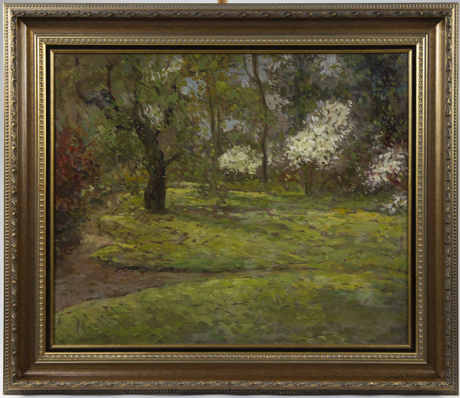 Armand HEINS (1856-1938), oil on panel Printemps 1931, signed - Bild 2 aus 4