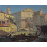 Georges JESSEN (1893-1963), oil on panel L'église de l'île Martigues, signed and dated 1931