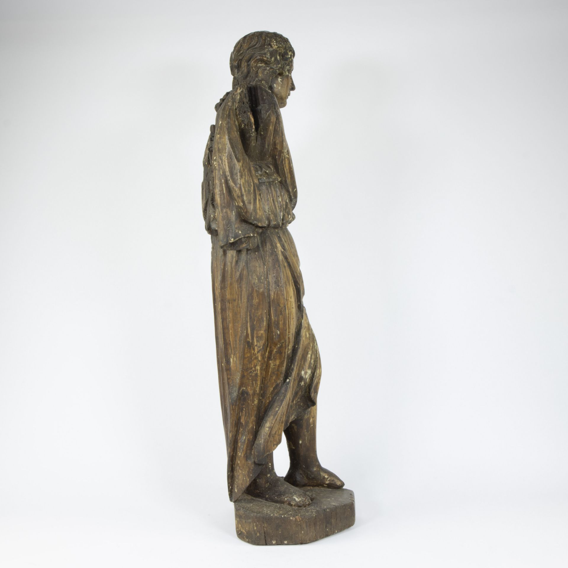 18th century German wooden saint statue - Bild 4 aus 4