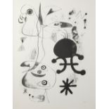 Joan MIRO (1893-1983), lithograph, signed and dated 1944 in the plate., stamp Reissue facsimile, Bar