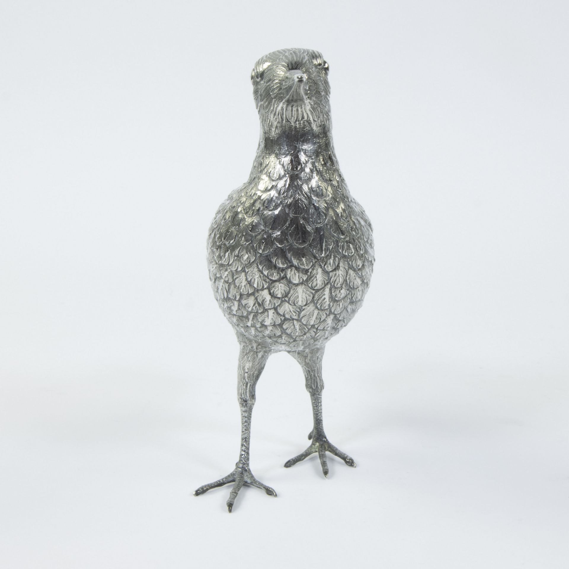 Silver woodcock, the bécasse, hunting trophy with inscription 'En souvenir (Bécasse)', circa 1900, t - Image 5 of 6