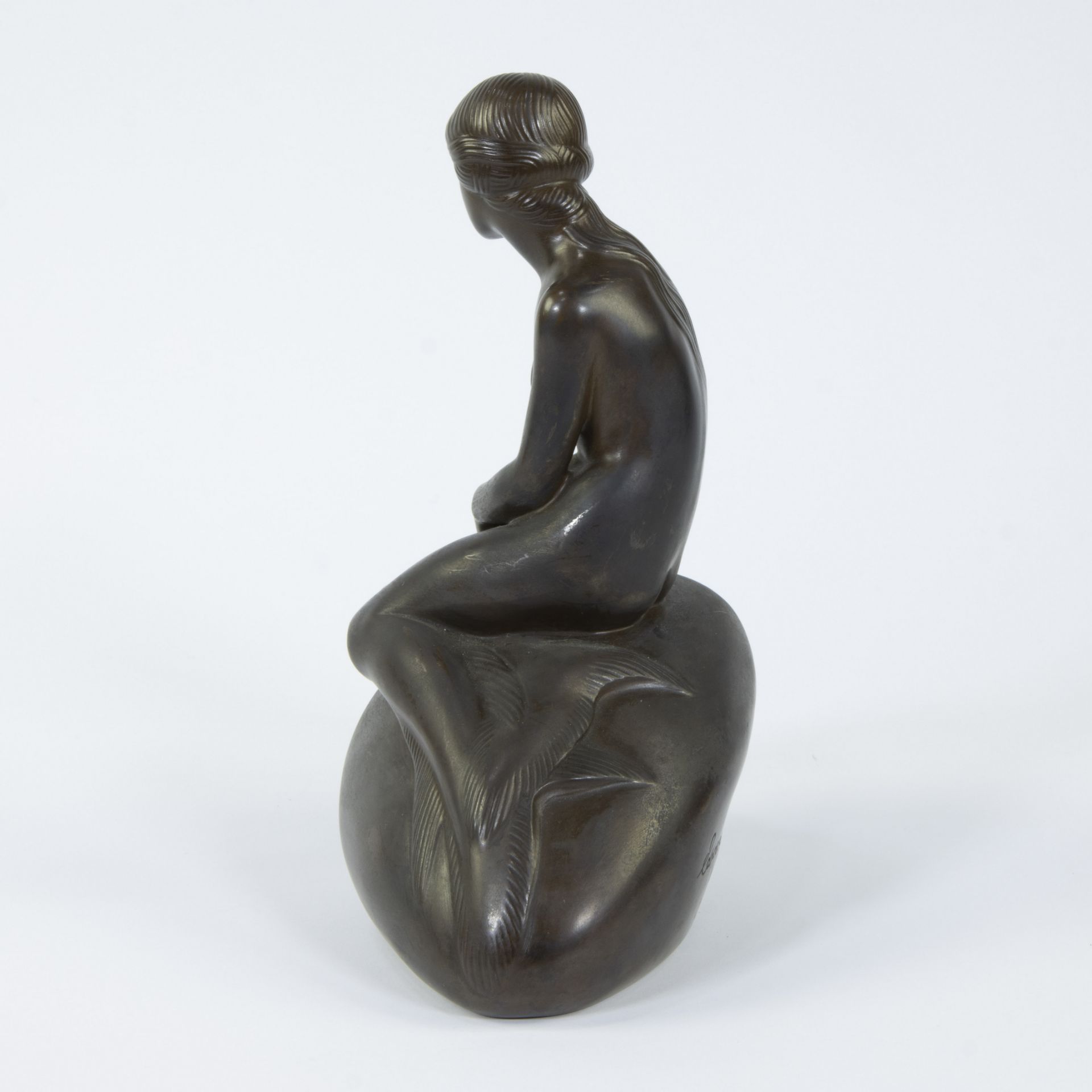 Edvard ERIKSEN (1876-1959), bronze sculpture The Little Mermaid, signed - Image 4 of 5