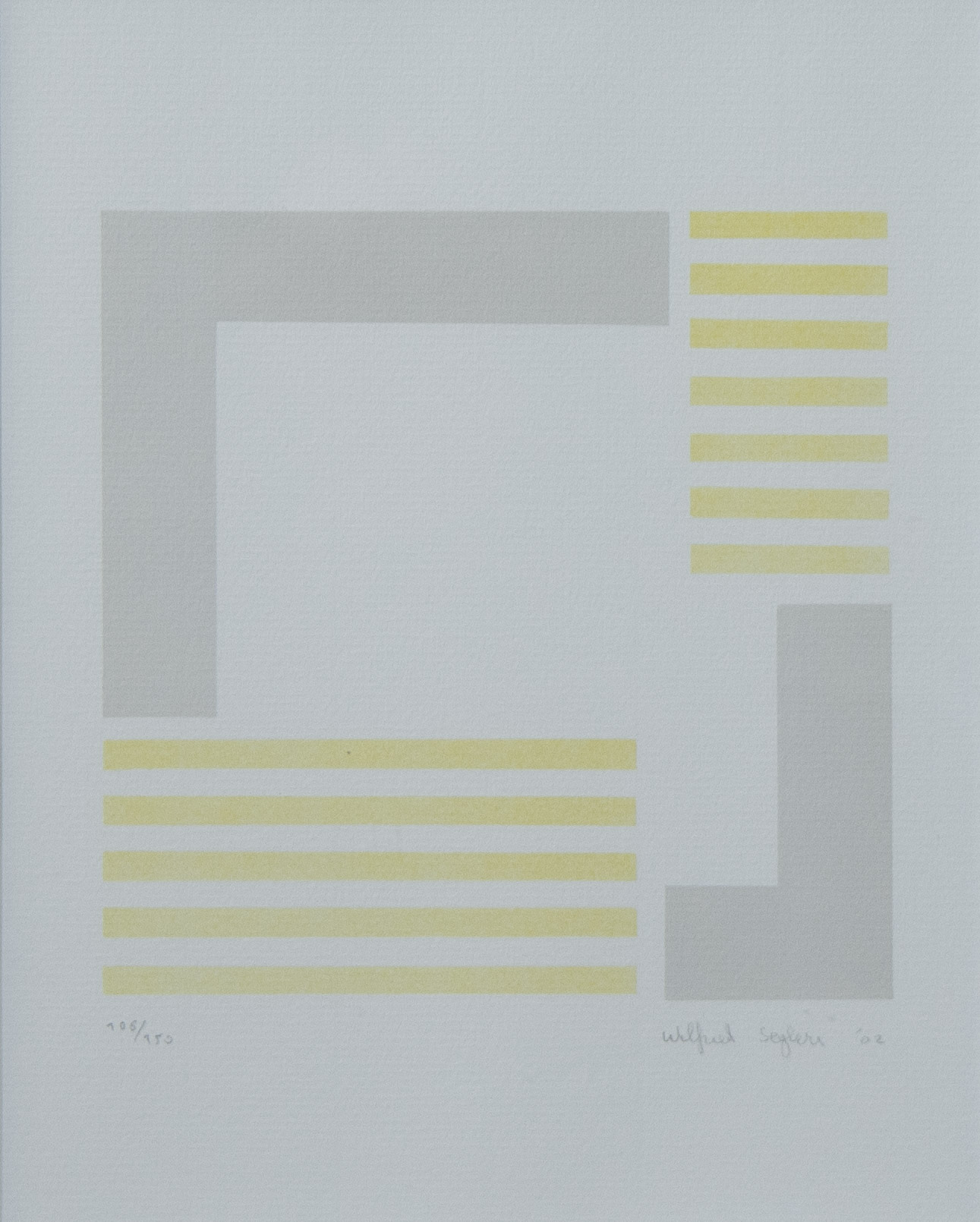 Wilfried SEGHERS (1953), lithograph Untitled, numbered 106/150, signed and dated '02