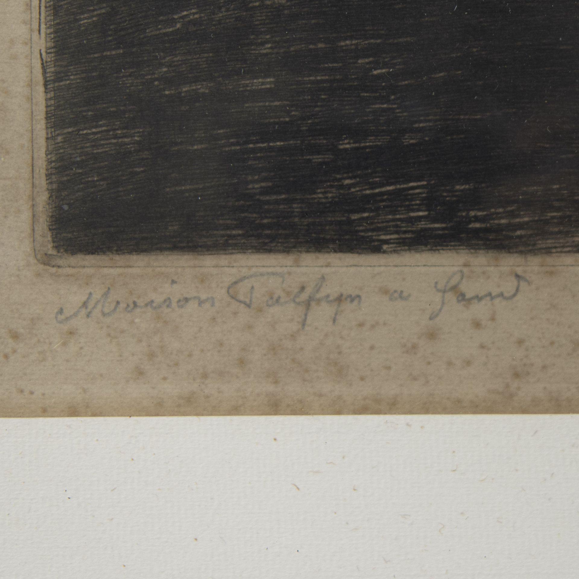 Jules DE BRUYCKER (1870-1945), etching Maison Palfijn Gand, numbered 66/150 and signed - Bild 4 aus 4