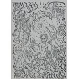 James ENSOR (1860-1949), lithograph Démons me turlupinant, drawn in the plate