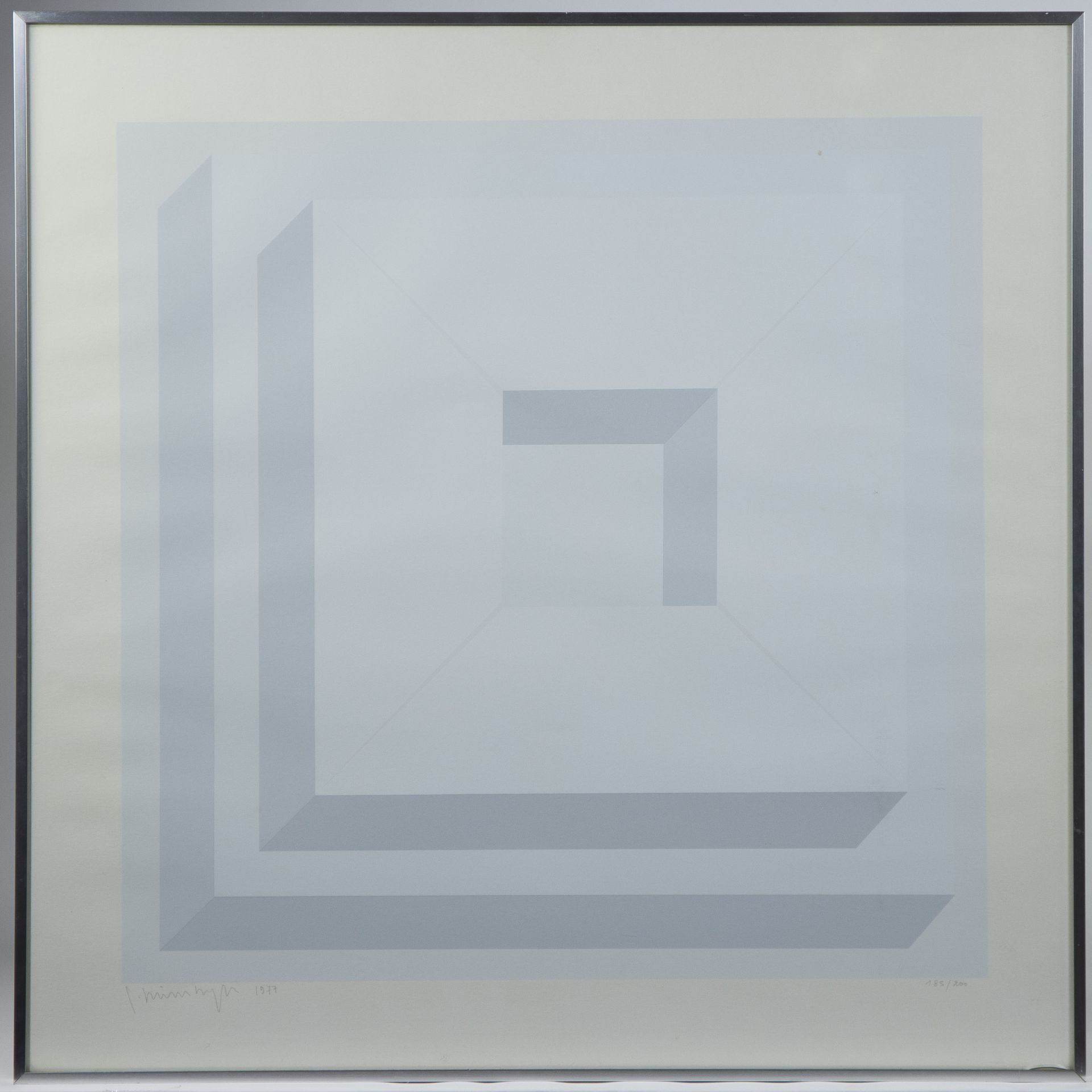 Gilbert SWIMBERGHE (1927-2015), series engraving, Untitled, numbered 185/200, signed and dated 1977 - Image 2 of 5