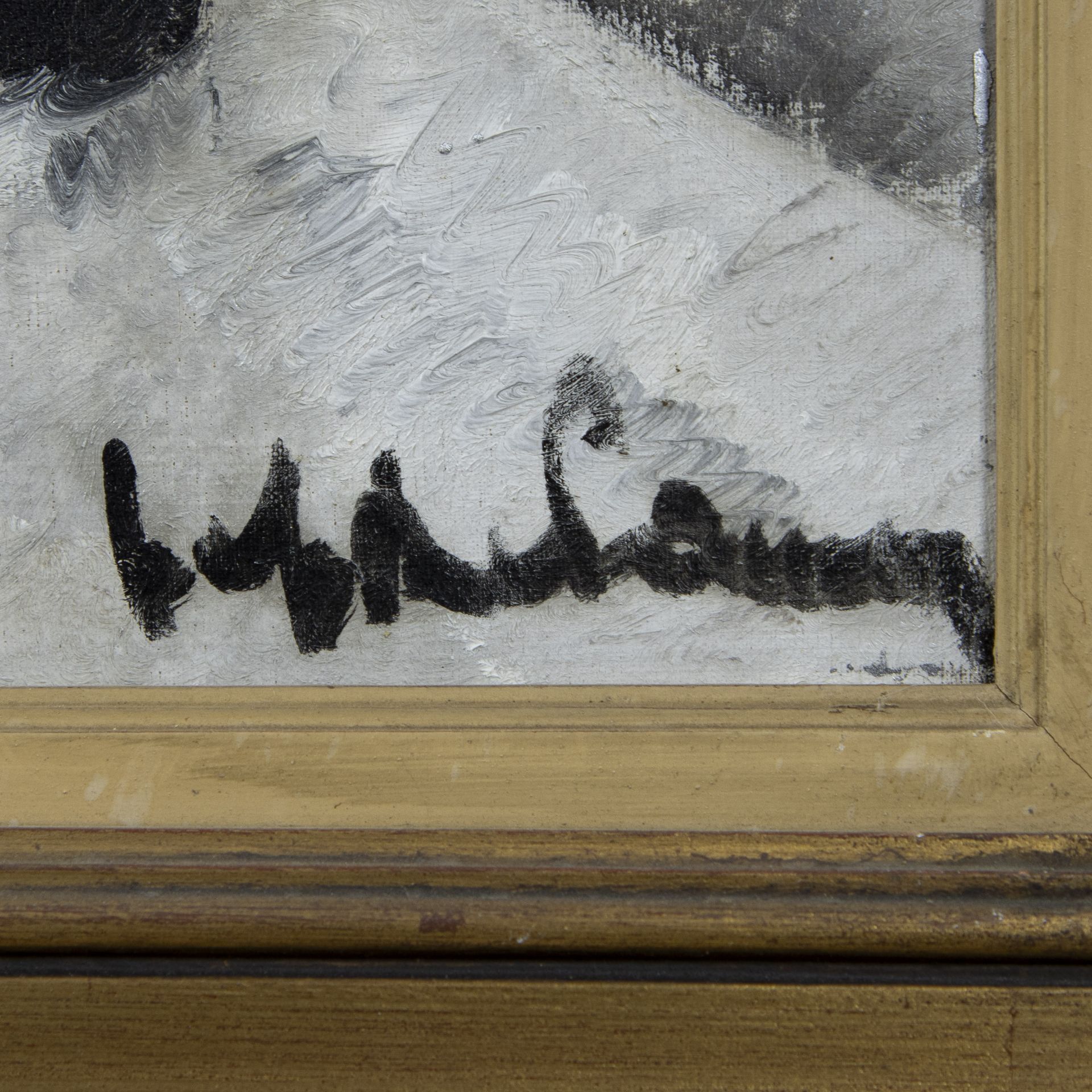 Jef DE PAUW (1888-1930), oil on canvas Winter view, signed - Image 3 of 4