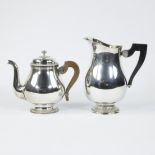 Silver-plated coffee and tea pot, Christofle France, marked