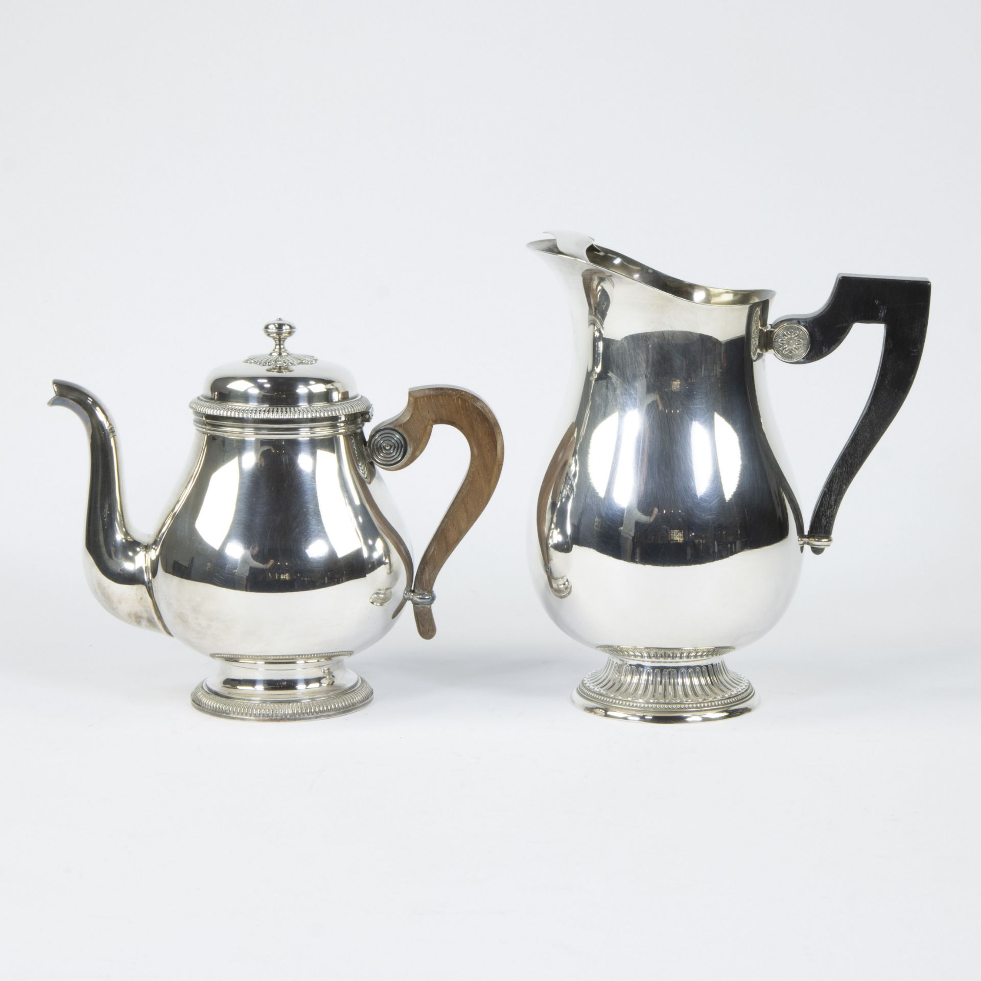 Silver-plated coffee and tea pot, Christofle France, marked