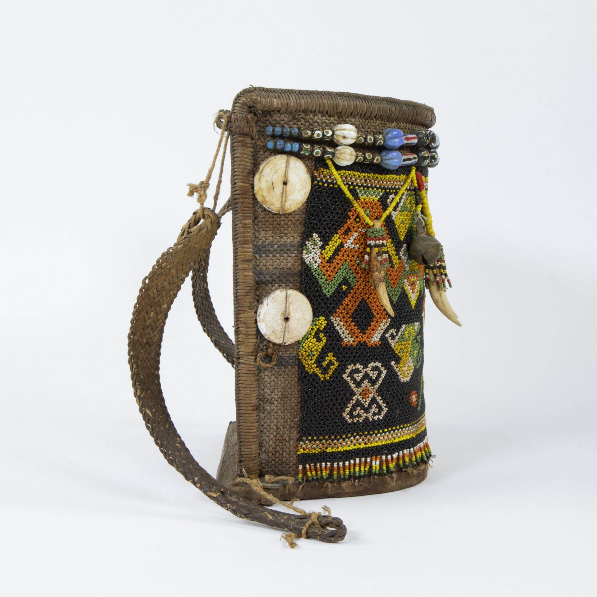 Carrying bag from Borneo, DAYAK tribe, 1st half 20th century - Image 4 of 4