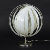 Rare Moon lamp designed and produced by KARE design in the 1980s with 31 cm spiral plastic adjustabl