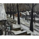 Jef DE PAUW (1888-1930), oil on canvas Winter view, signed