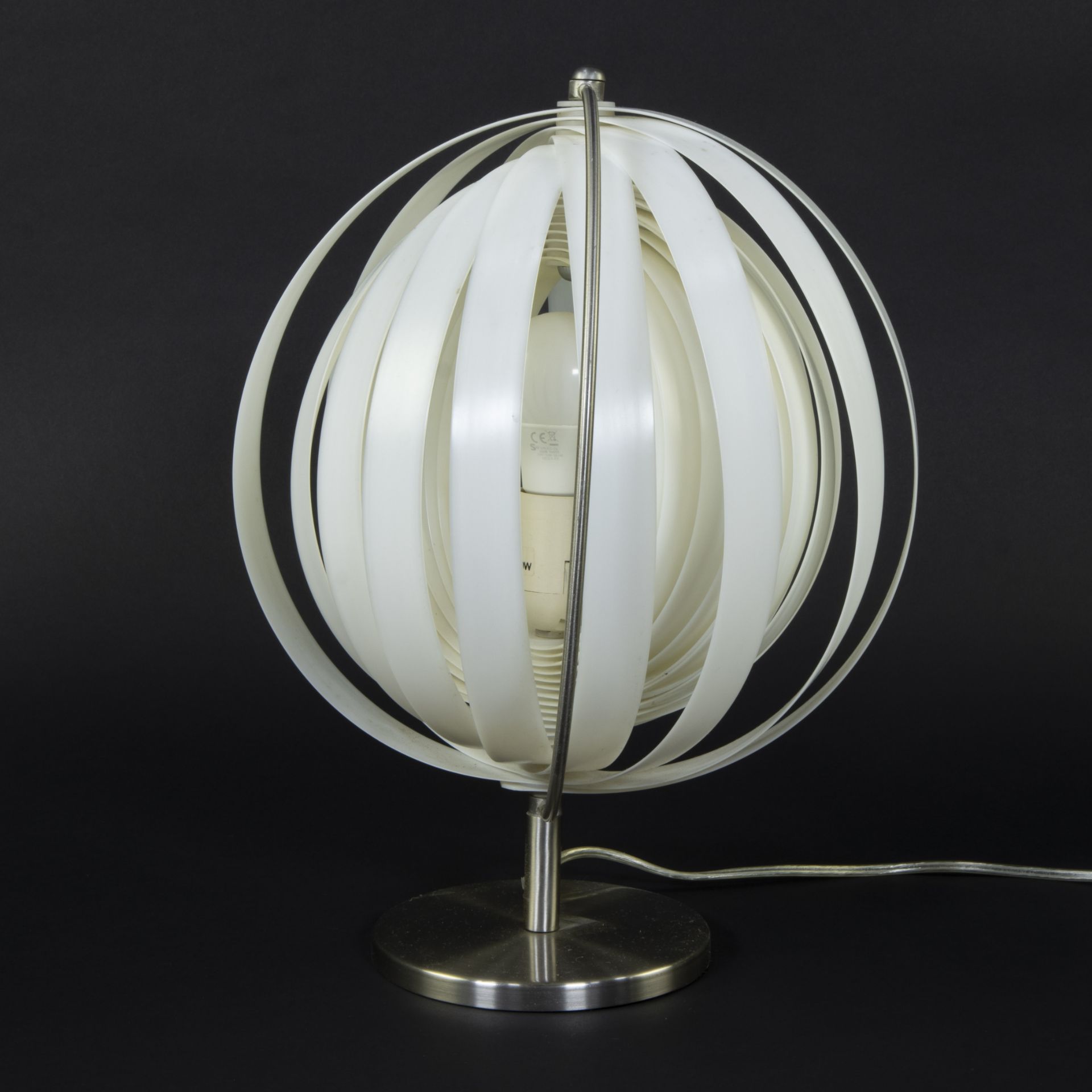 Rare Moon lamp designed and produced by KARE design in the 1980s with 31 cm spiral plastic adjustabl - Bild 3 aus 3