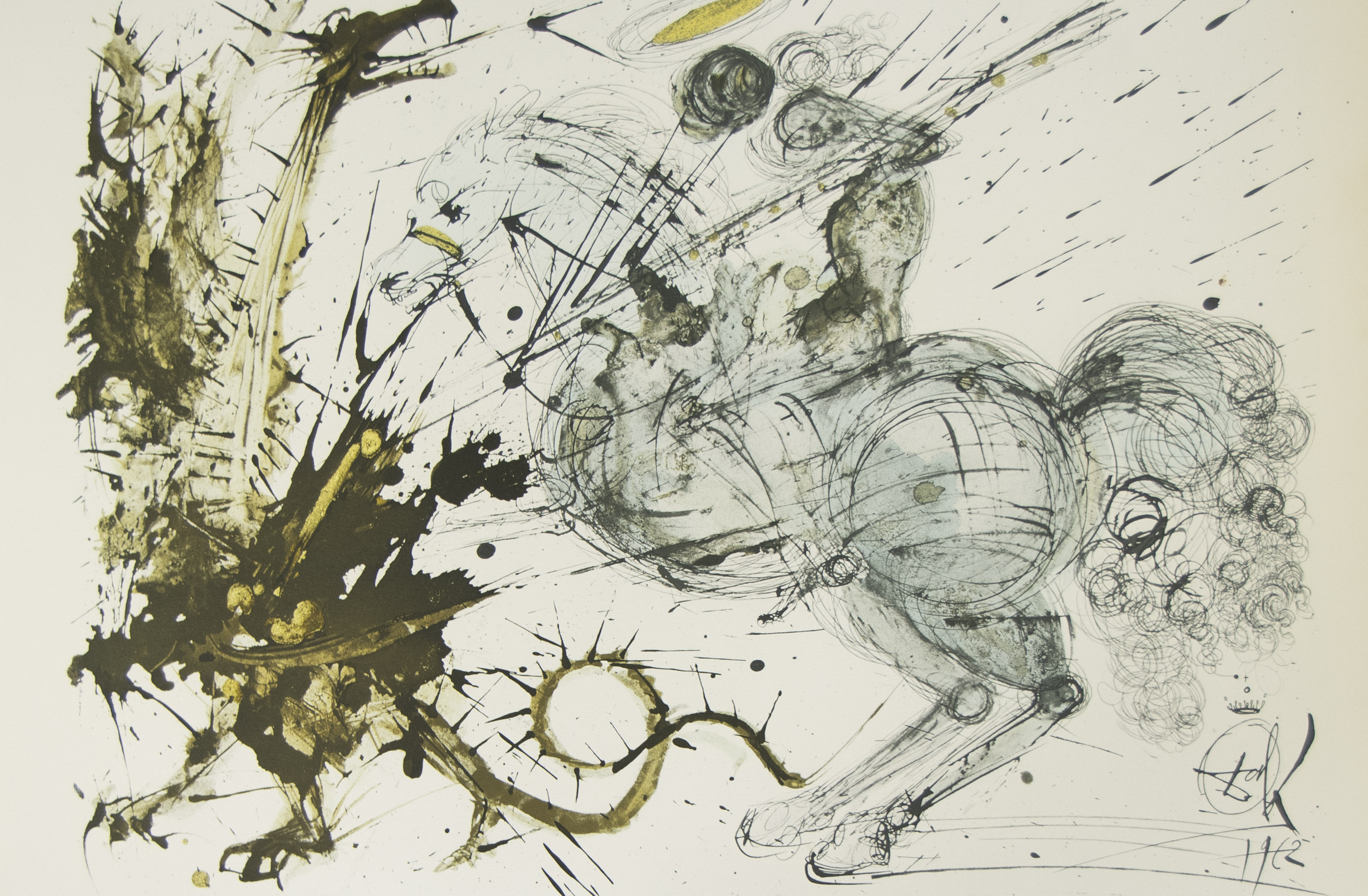 Salvador DALI (1904-1989), colour lithograph St. Georges et le Dragon, numbered 449/2500 and signed