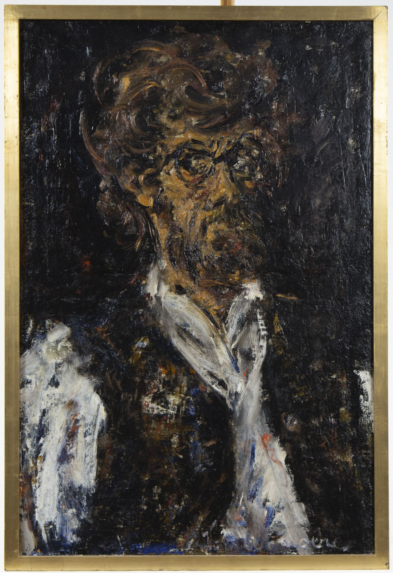 Henri VANDERMOERE (1939), oil on canvas self-portrait, signed - Bild 2 aus 4