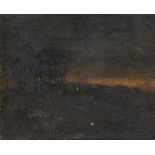 Frédéric Jean-Louis VAN DE KERKHOVE (act.c.1862-1873), oil on panel Landscape, signed, dated '73 and