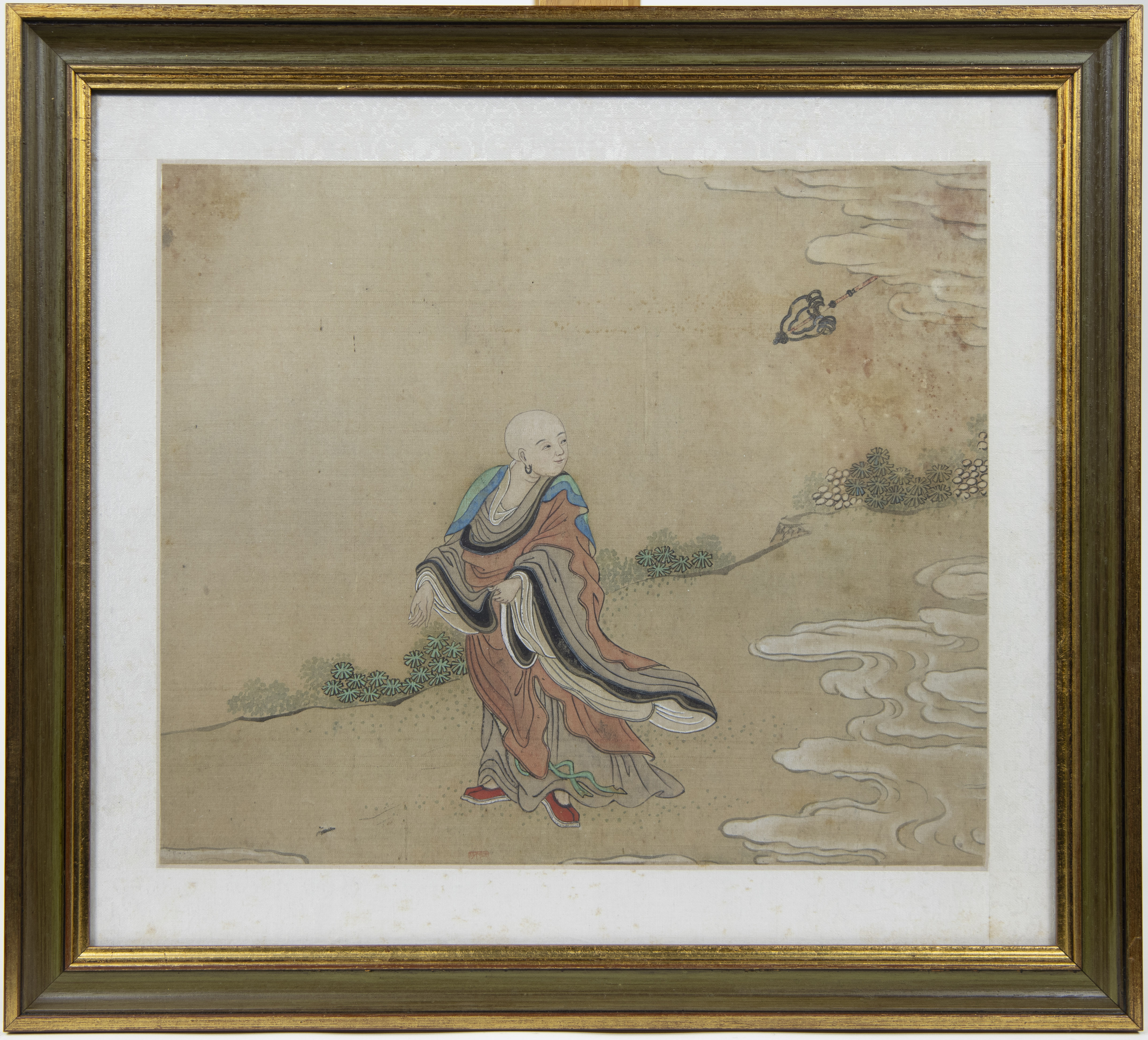 Set of 13 Chinese coloured drawings on silk, 19th century, some are signed - Image 9 of 17