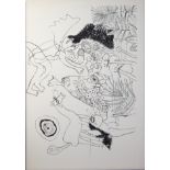 CORNEILLE (1922-2010), lithograph Untitled, unsigned, with label directly from the studio with embos