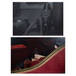 Elke Andreas Boon, photography Karolien 1997, n° 13/25 and Jimmy Kets 'Red Couch' 2007, n° 12/15