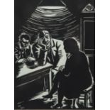 Frans MASEREEL (1889-1972), woodcut numbered 68/75, signed and dated 1938