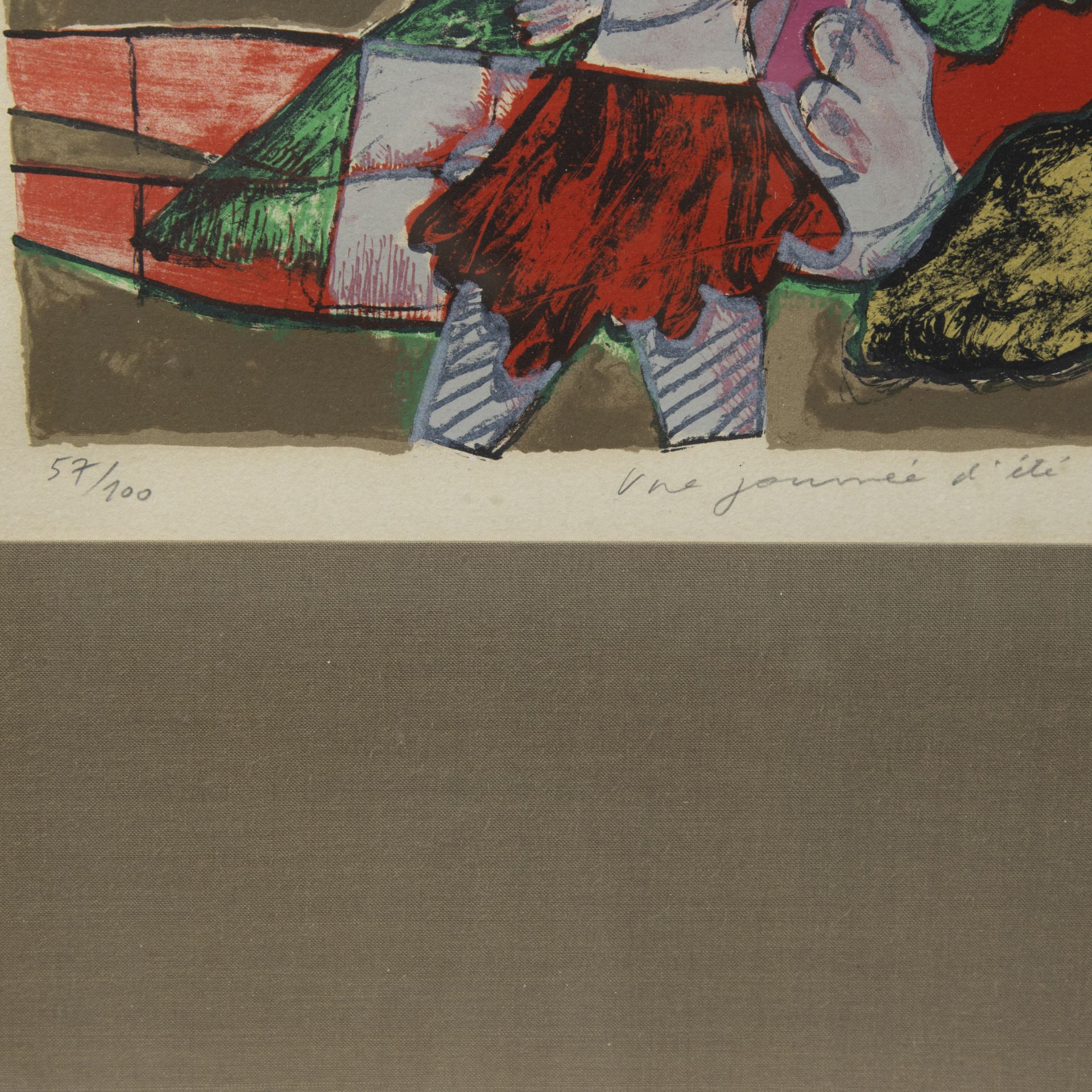 CORNEILLE (1922-2010), colour lithograph Une journée d'été, numbered 57/100, signed and dated '78 - Image 4 of 4