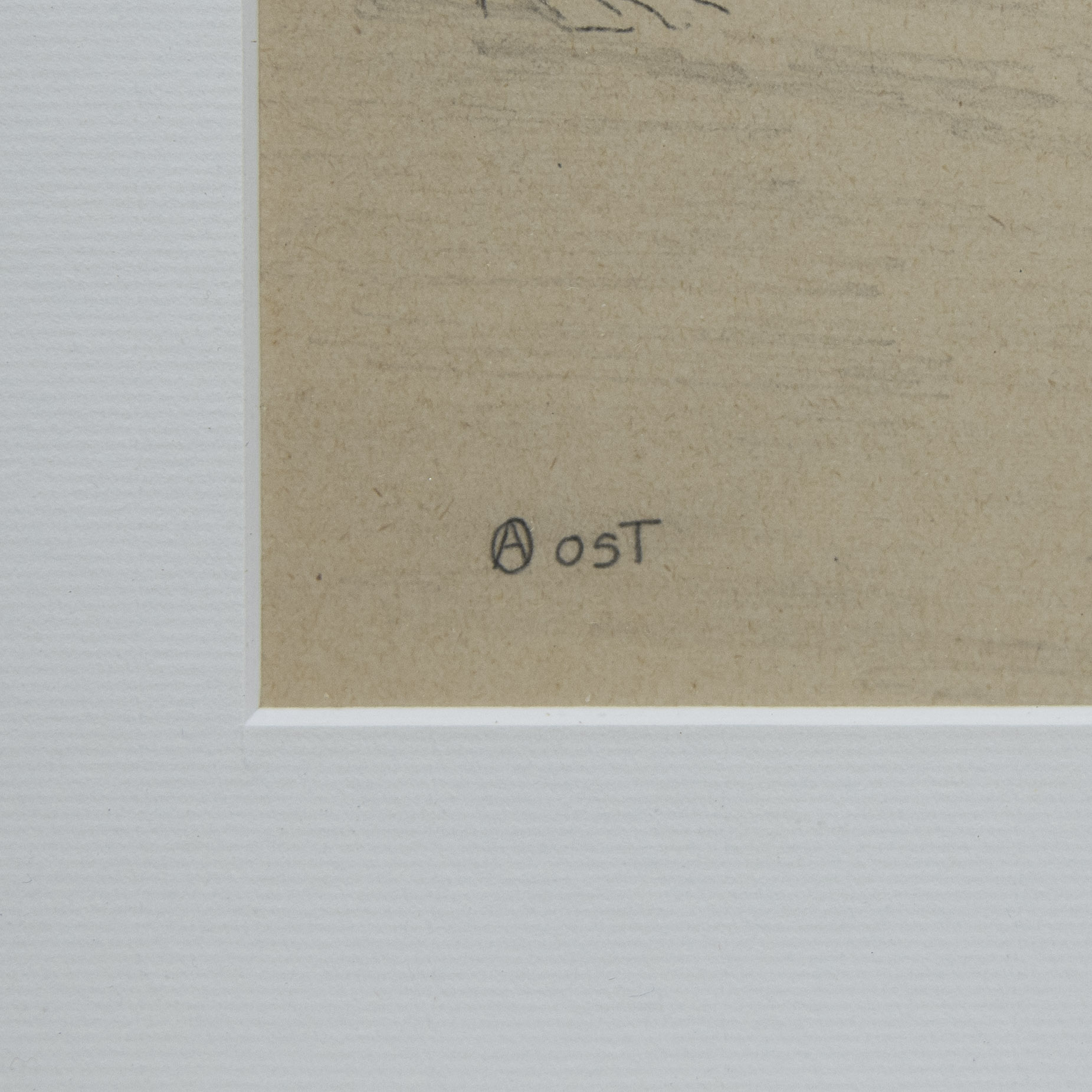 Alfred OST (1884-1945), 2 drawings, signed and one dated 1950 - Image 5 of 7