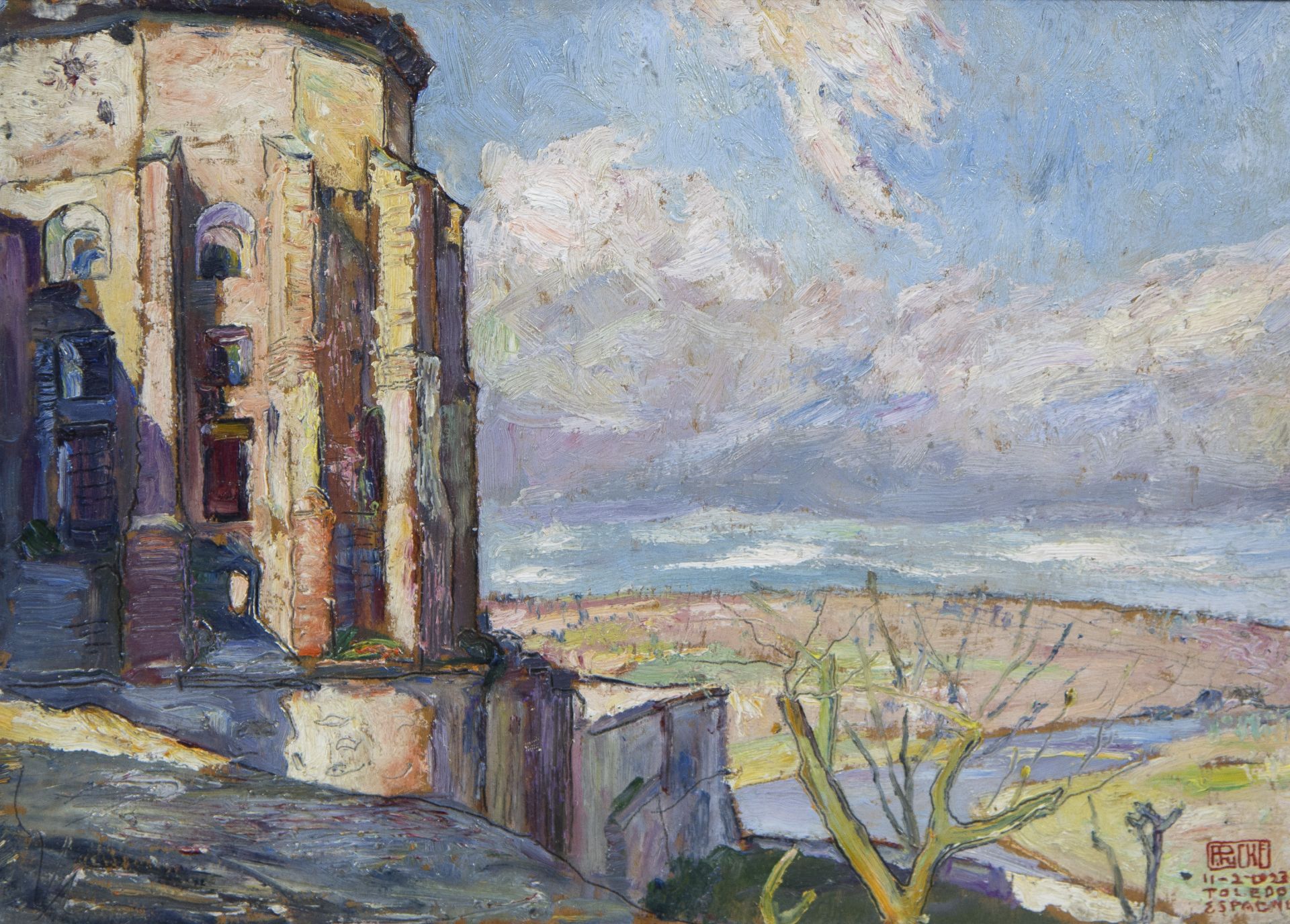 François PYCKE (1890-1960), oil on canvas Toledo 1923, signed