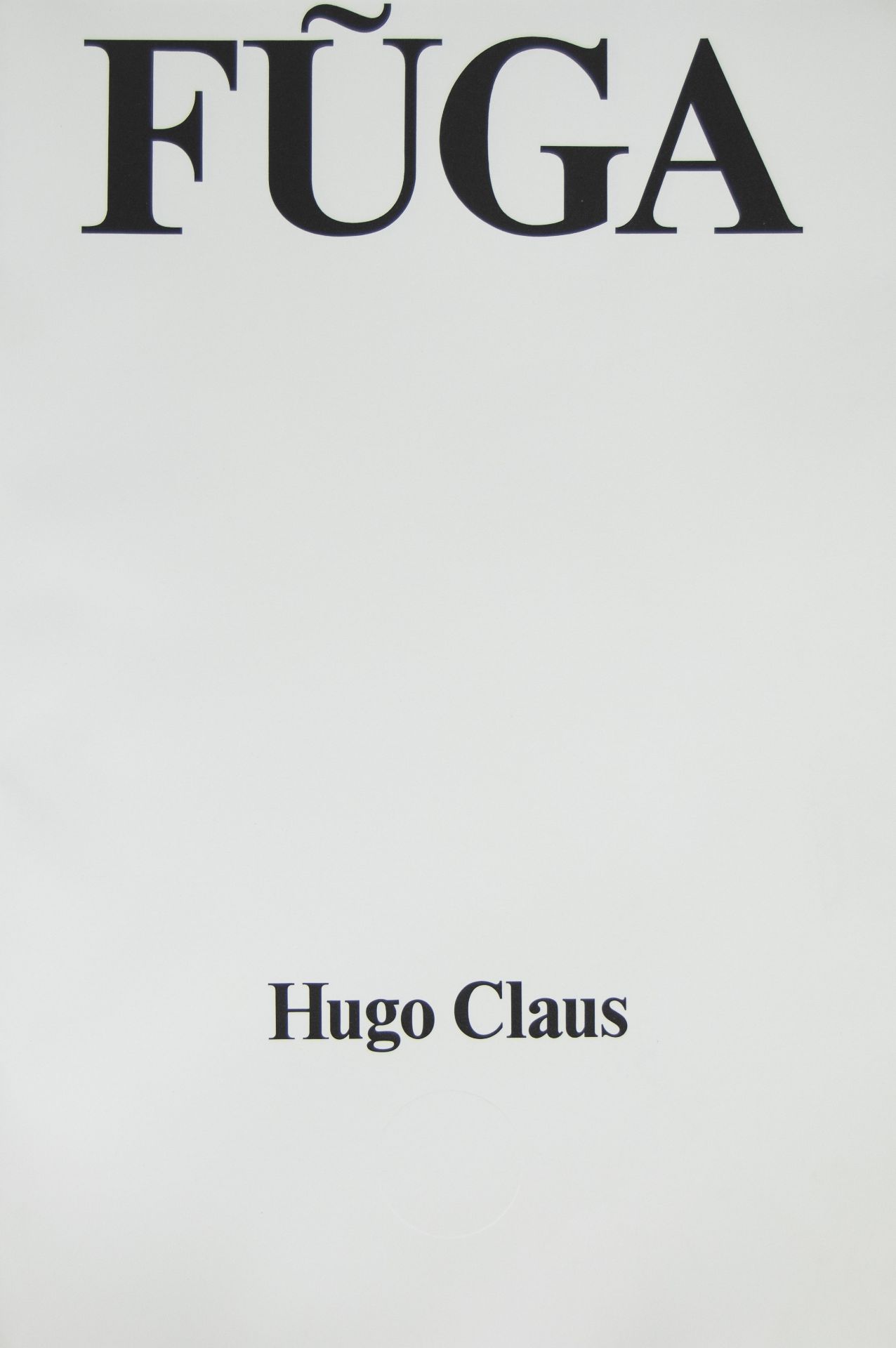 Folder FUGA by Hugo Claus cycle of 5 haikus and 8 lithographs on Japanese Iamane paper, publisher Vo - Image 2 of 11