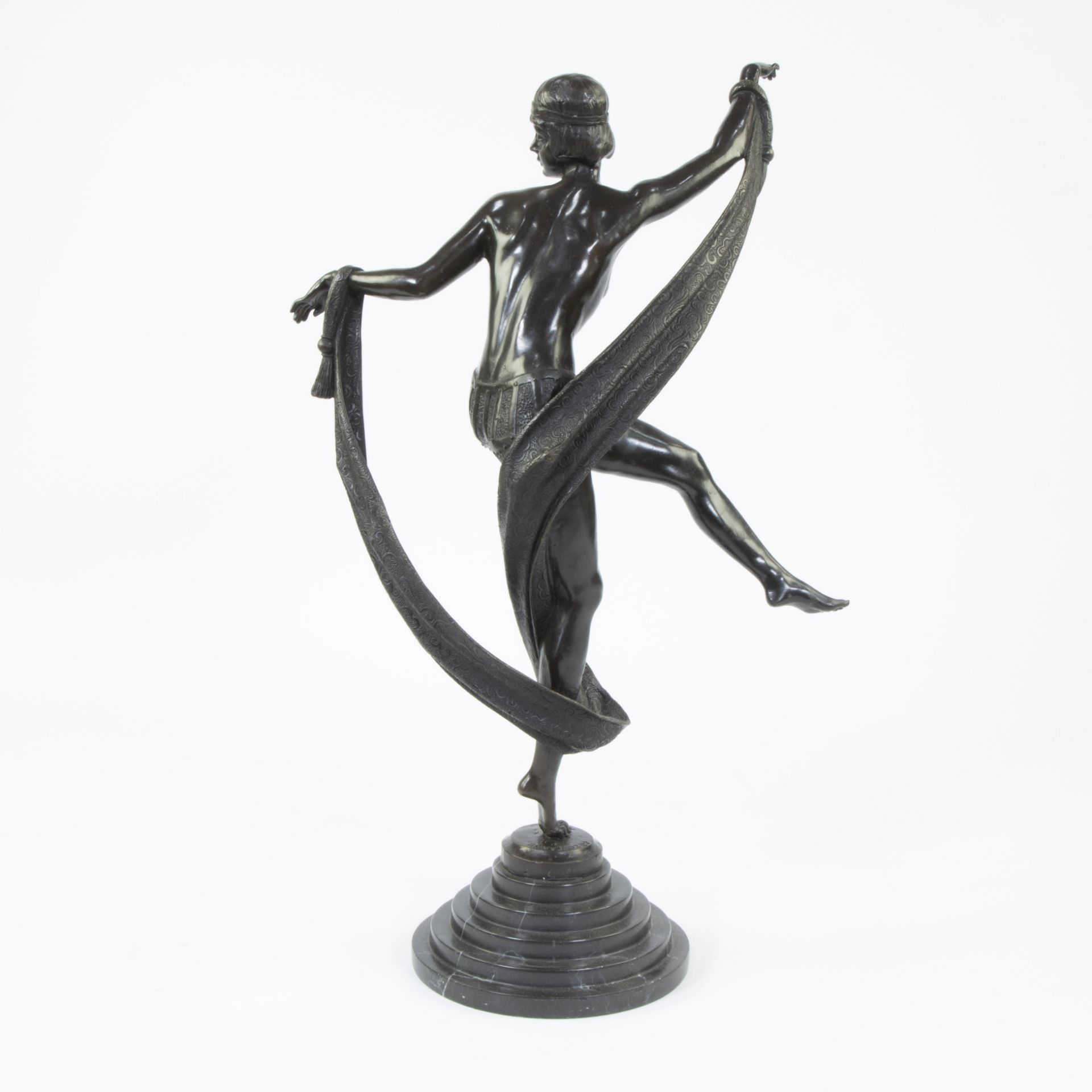 Fanny ROZET (1881-c.1921), bronze sculpture of a dancer, signed, posthumous cast - Bild 3 aus 5