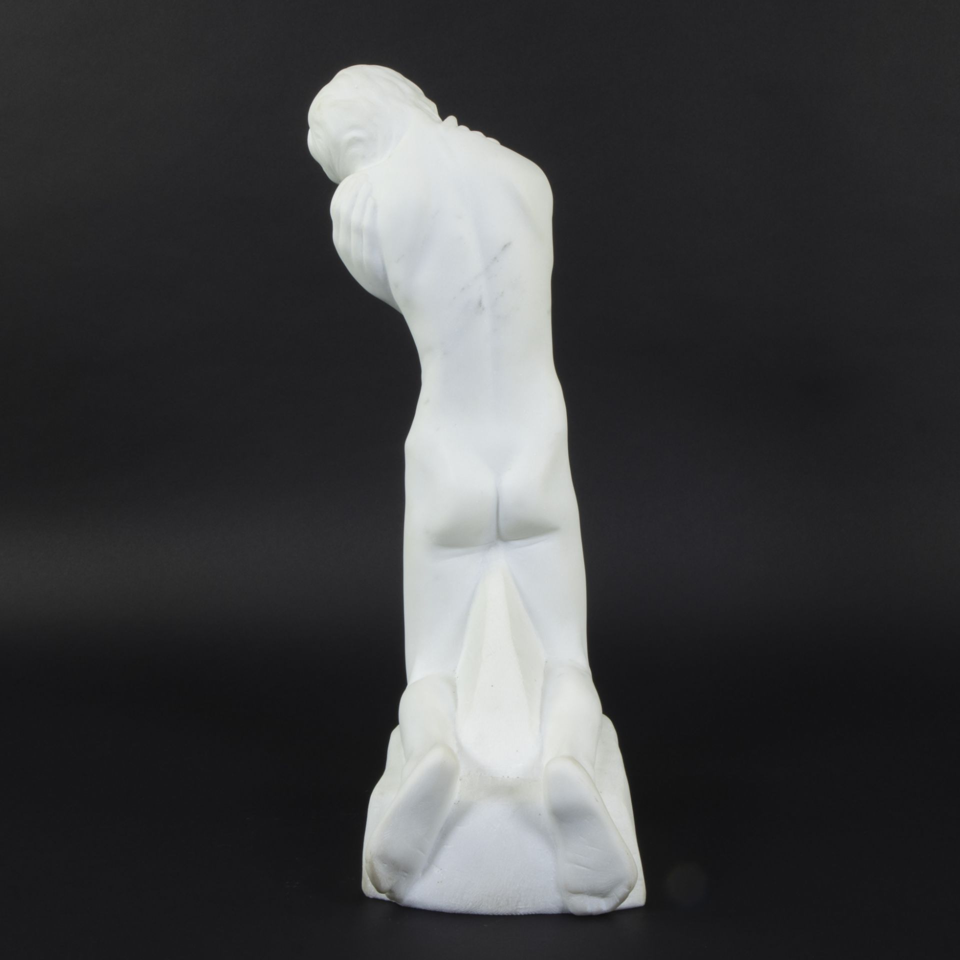 George MINNE (1866-1941), Carrara marble statue De kleine geknielde, posthumous - Bild 5 aus 8