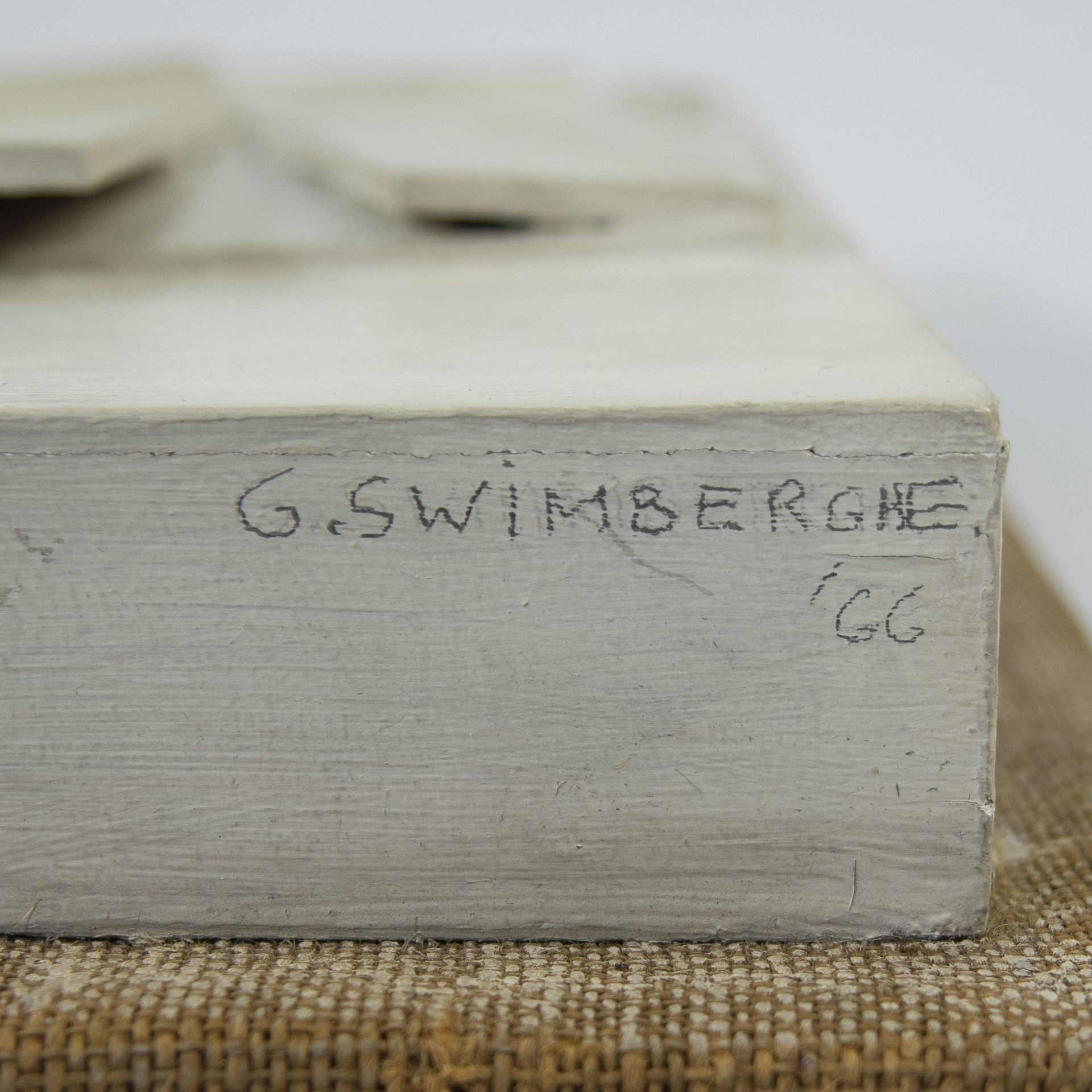 Gilbert SWIMBERGHE (1927-2015), relief wood and cardboard 1966, signed and dated - Bild 3 aus 4