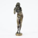 Victor Heinrich SEIFERT (1870-1953), bronze sculpture of a drinking girl, posthumous edition