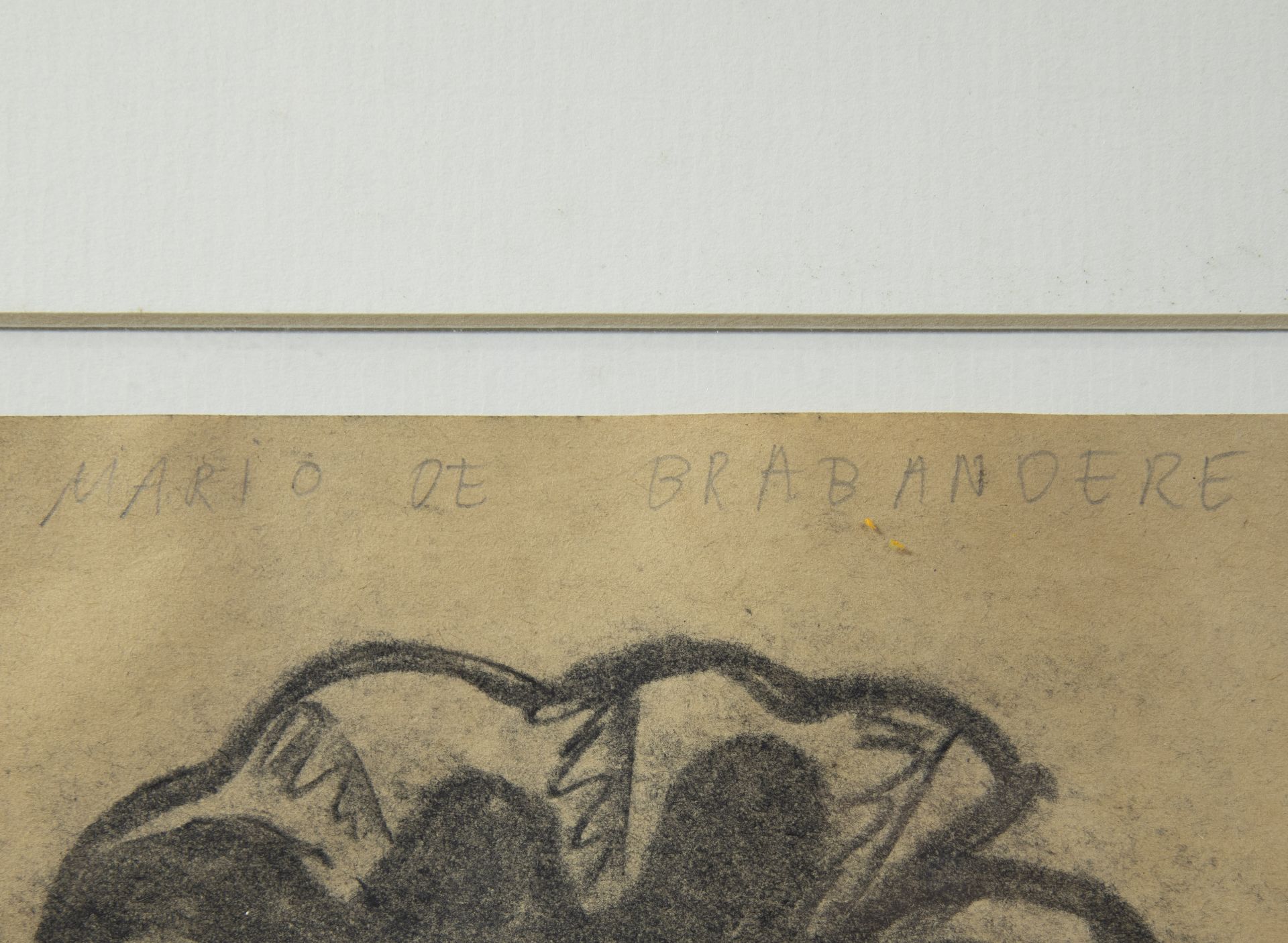 Mario DE BRABANDERE (1963), charcoal Still life, signed - Bild 3 aus 3
