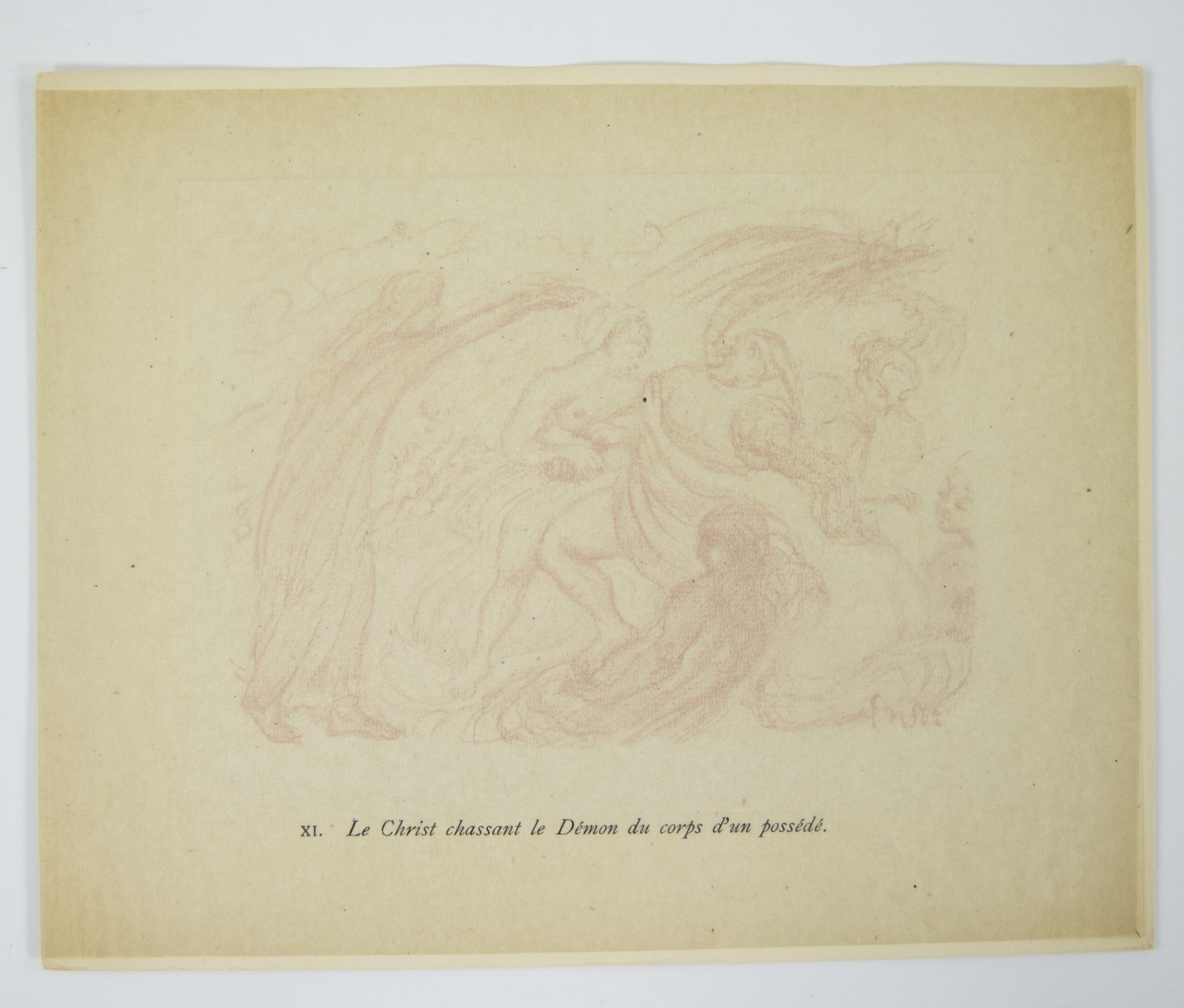 James ENSOR (1860-1949), lithograph from the series Scènes de la vie du Christ, Le Christ chassant l - Bild 2 aus 2