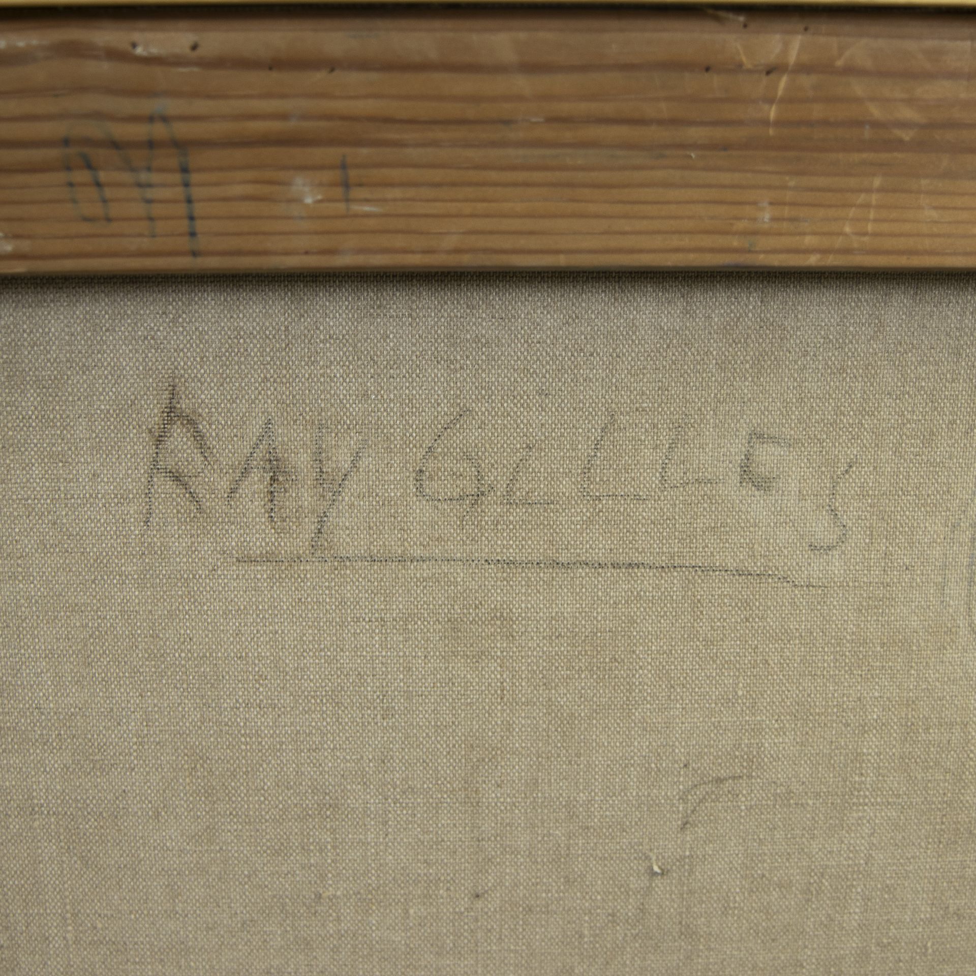 Ray GILLES (1923), oil on canvas Composition, signed verso - Bild 3 aus 6