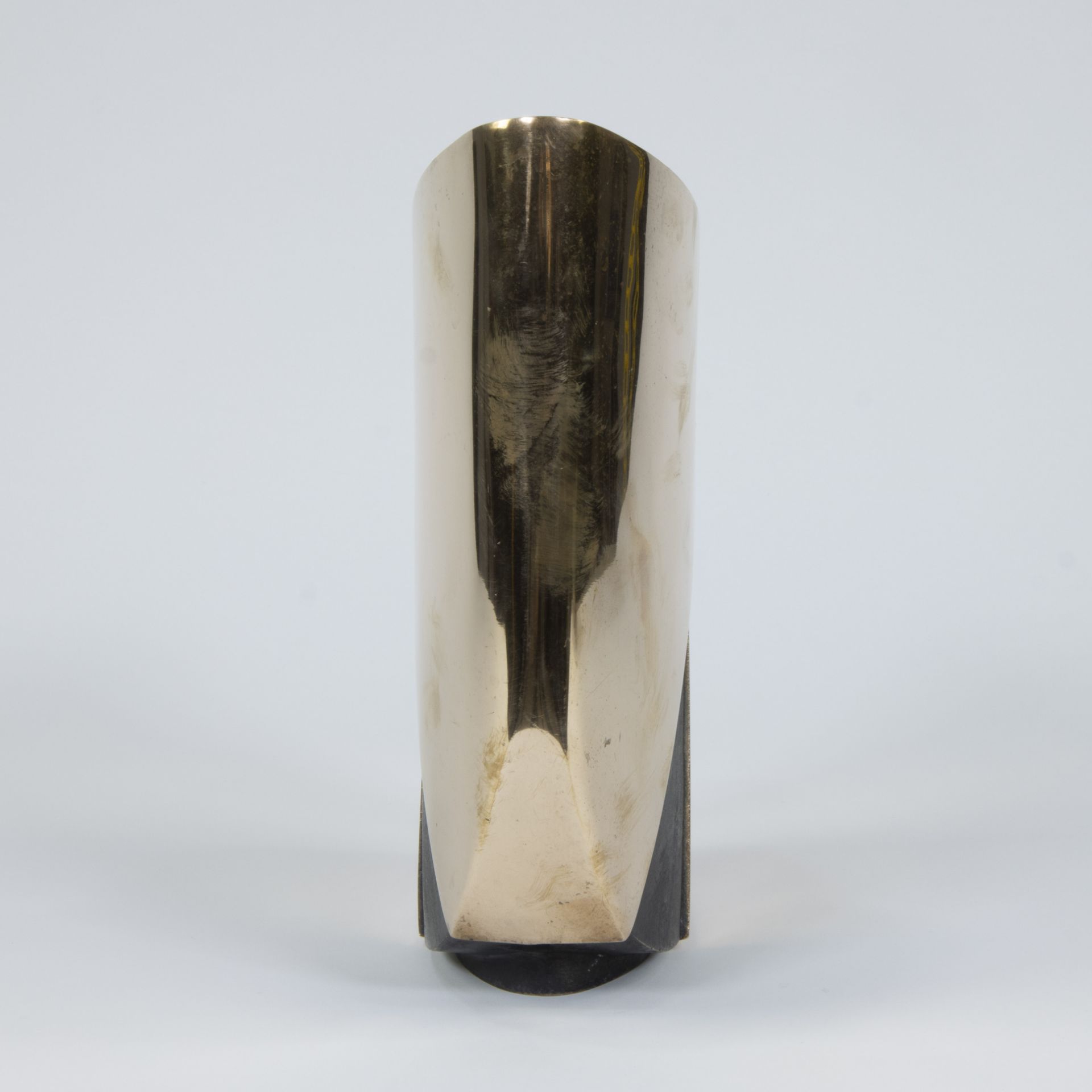 Esa FEDRIGOLLI (1950), polished bronze vase, 1970, Esart foundry - Image 4 of 5