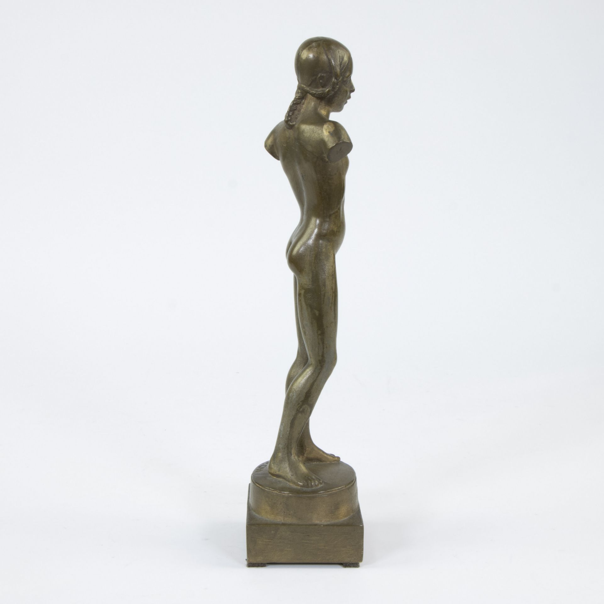 Peter Paul OTT (1895-1952), bronze sculpture of a nude girl, signed - Image 4 of 5