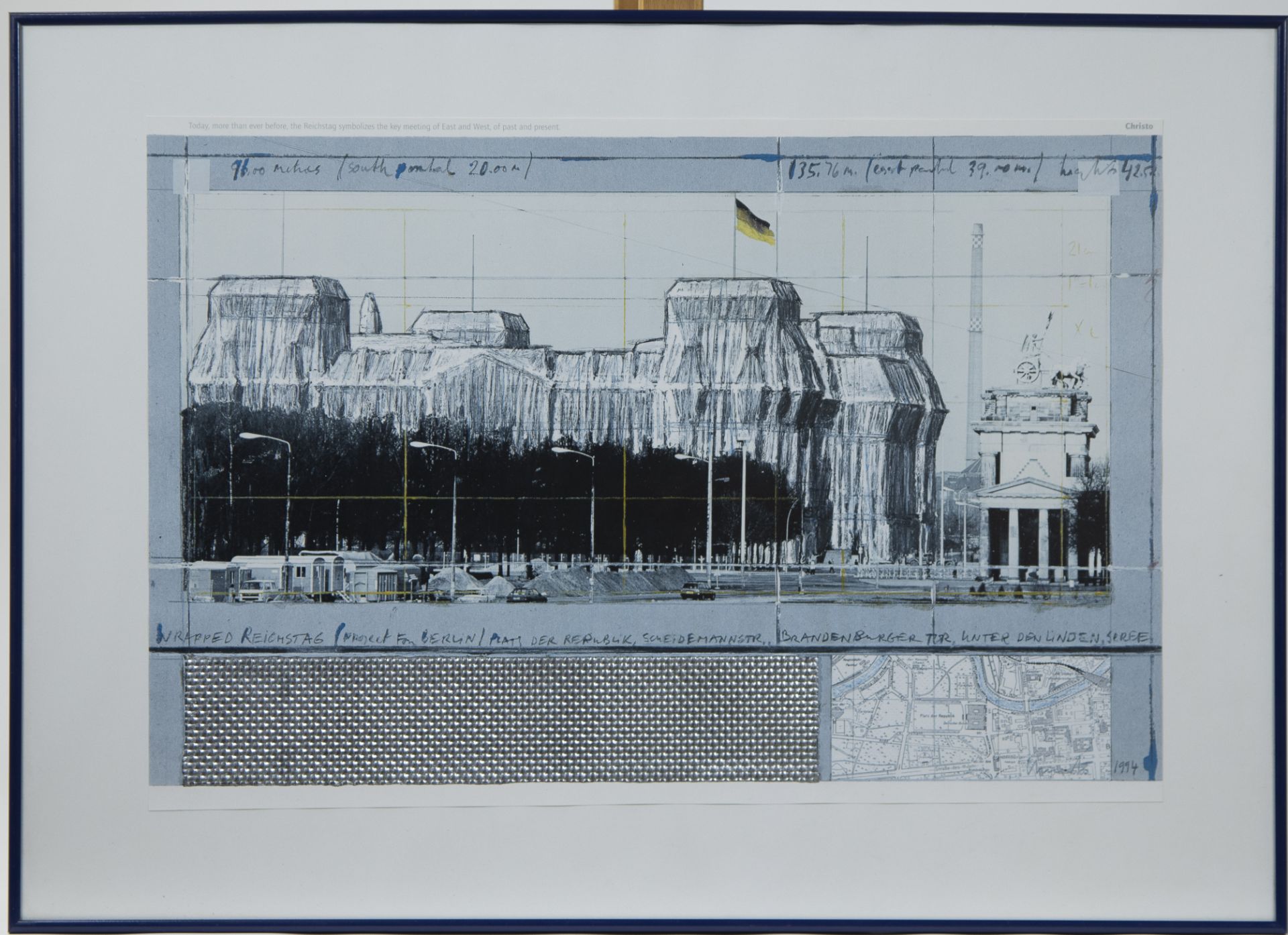 CHRISTO (1935-2020), offset lithography Projekt für Berlin, Wrapped Reichstag en The Wrapped Reichst - Bild 4 aus 5