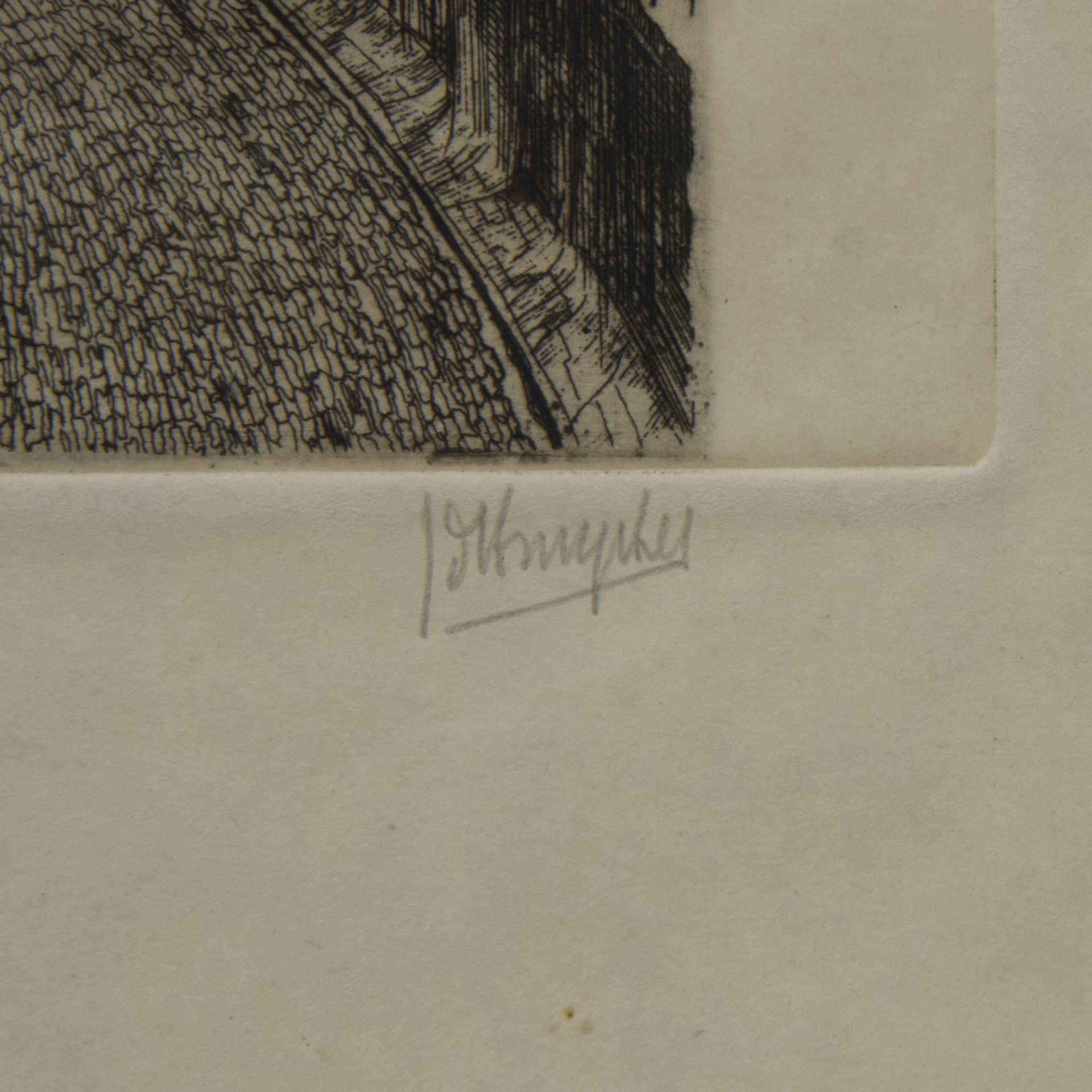 Jules DE BRUYCKER (1870-1945), etching from Sites et visions de Gand, 1st state, signed - Bild 3 aus 4